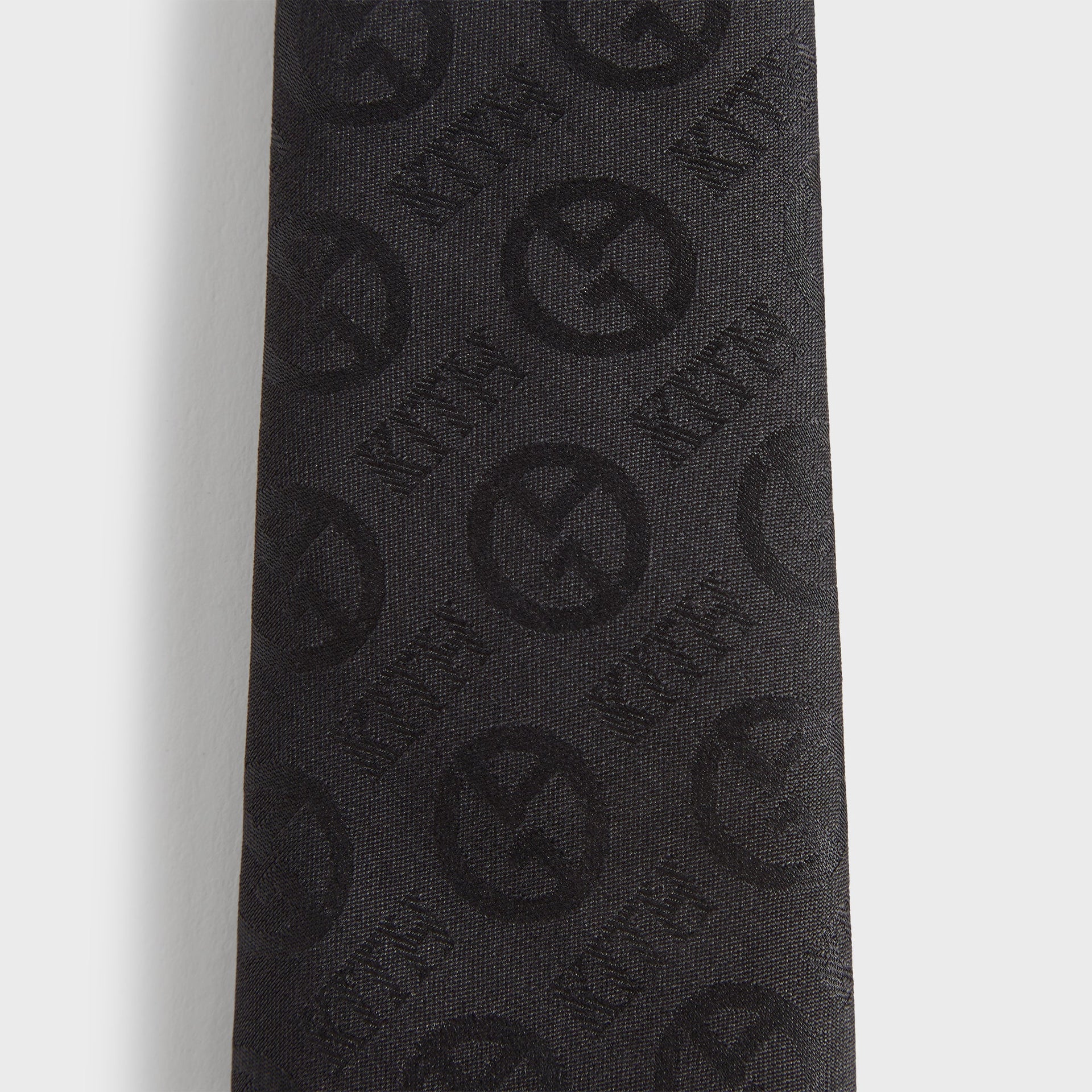 Giorgio Armani & Kith Monogram Jacquard Tie - Black