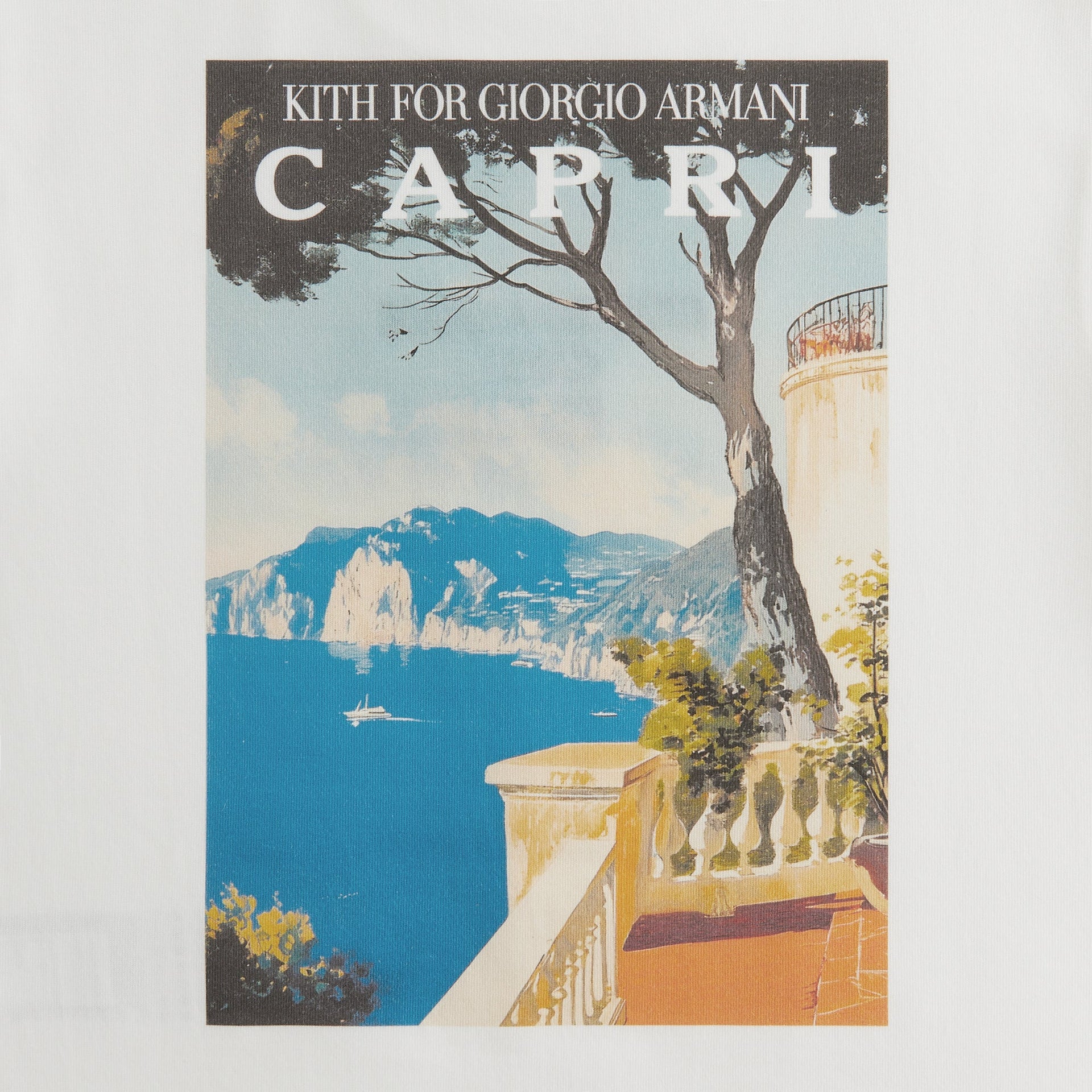 Giorgio Armani & Kith Women Capri Mulberry Tee - Wihte