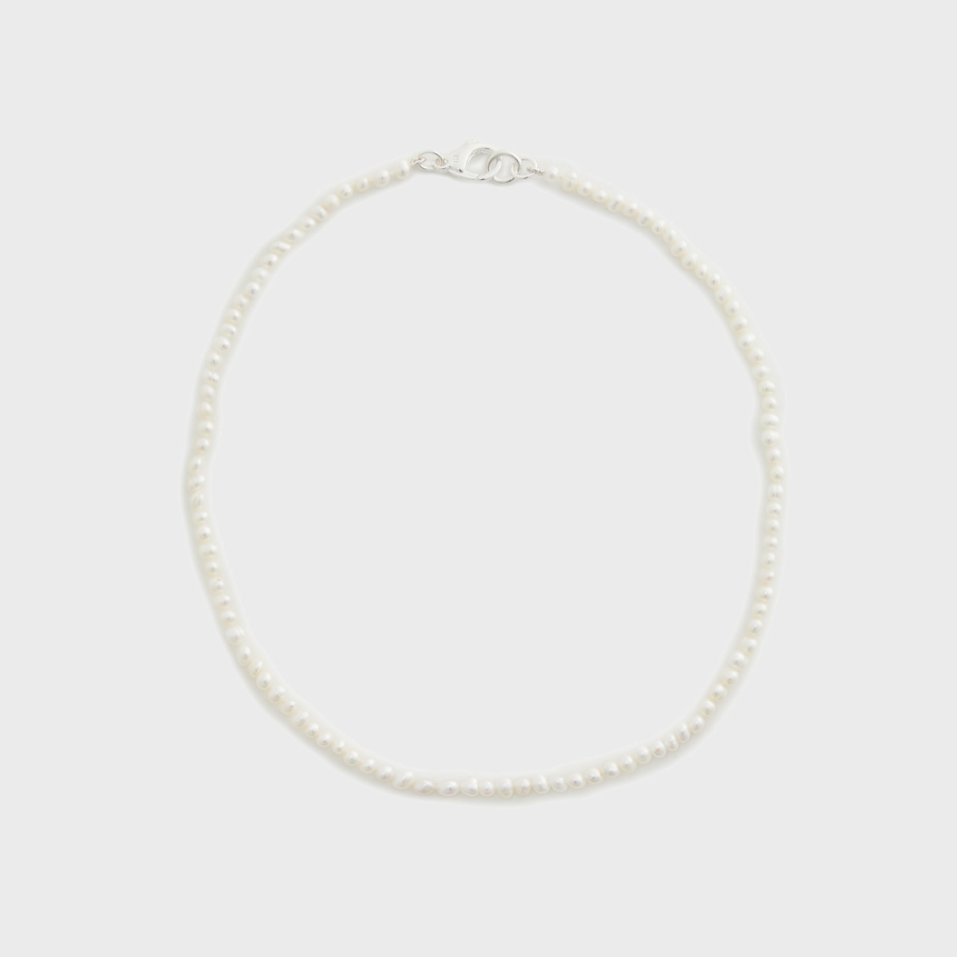 Hatton Labs Mini Pearl Chain Sterling Sliver - White