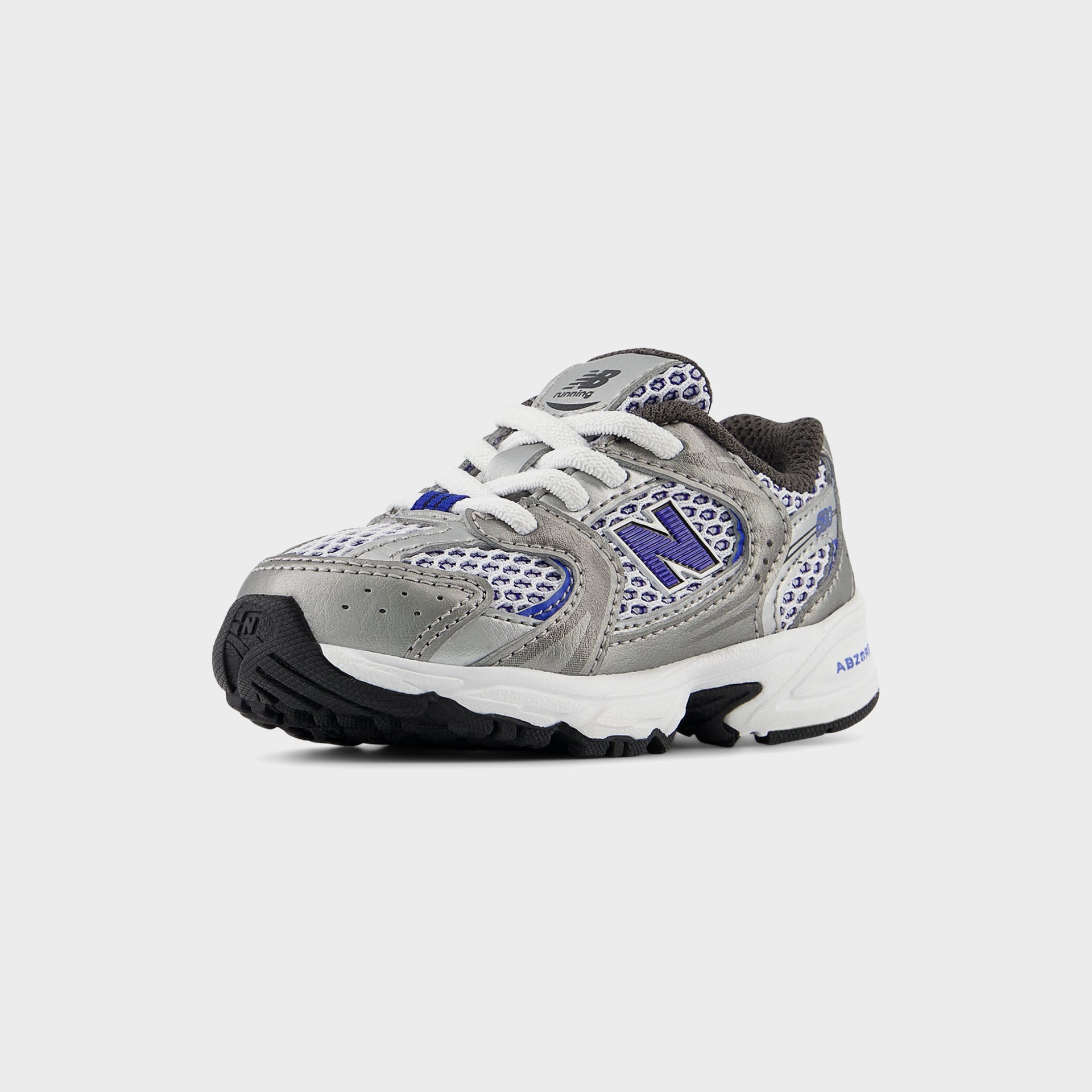 New Balance TD 530 Bungee Lace - Dark Silver Metallic / Blue