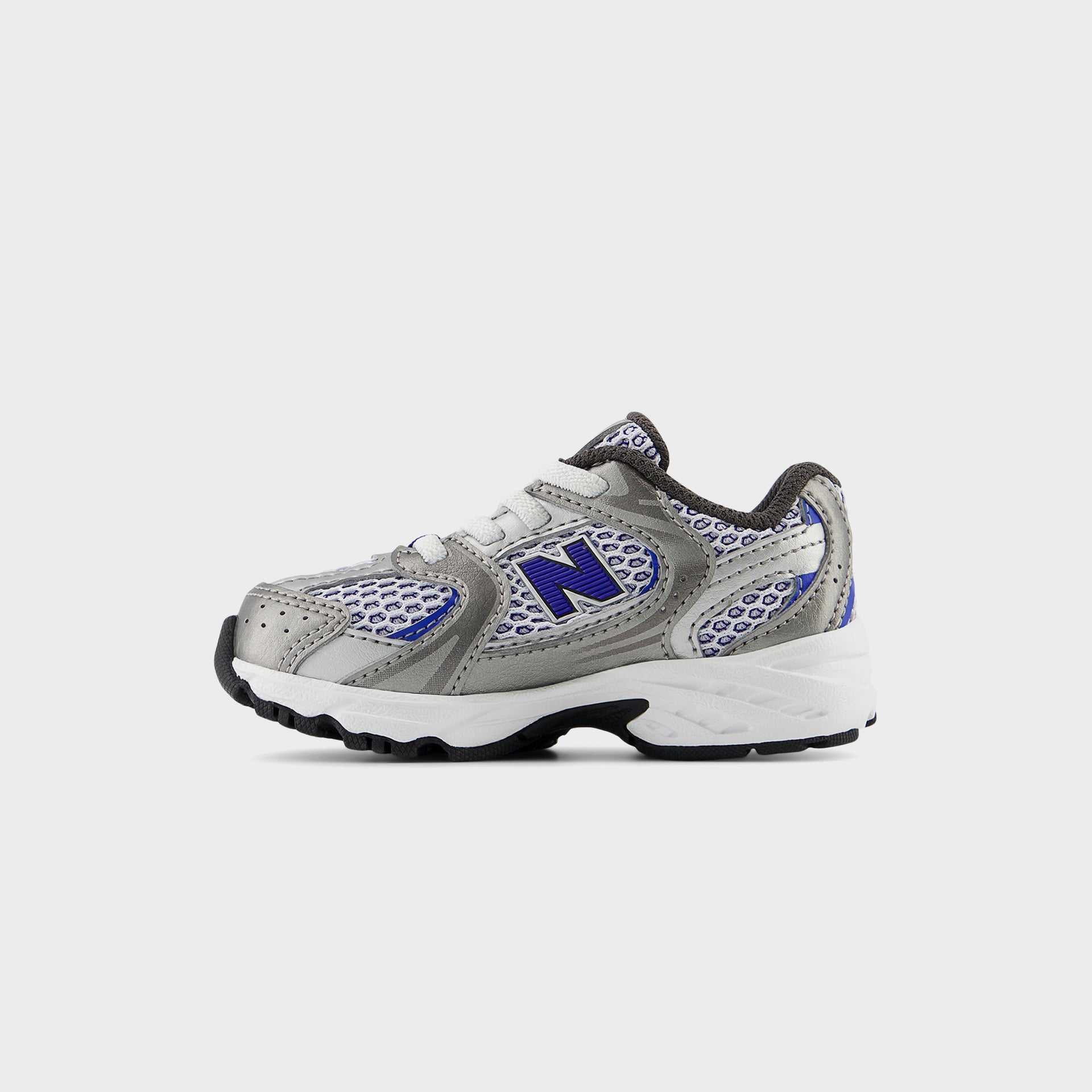 New Balance TD 530 Bungee Lace - Dark Silver Metallic / Blue