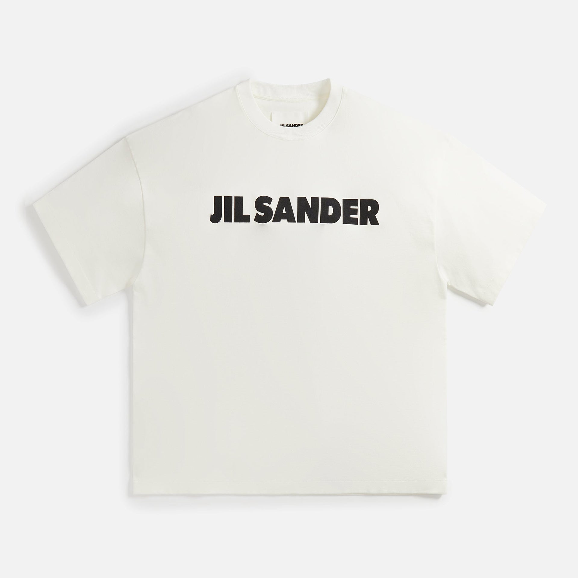 Jil Sander Stiff Heavyweight Cotton Jersey Porcela - Natural