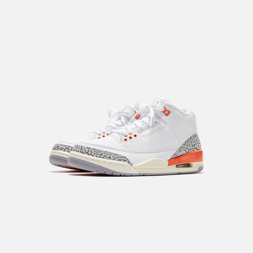 Nike jordan retro 3 white cement on sale