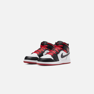 Nike Air Jordan 1 Mid - White / Gym Red / Black