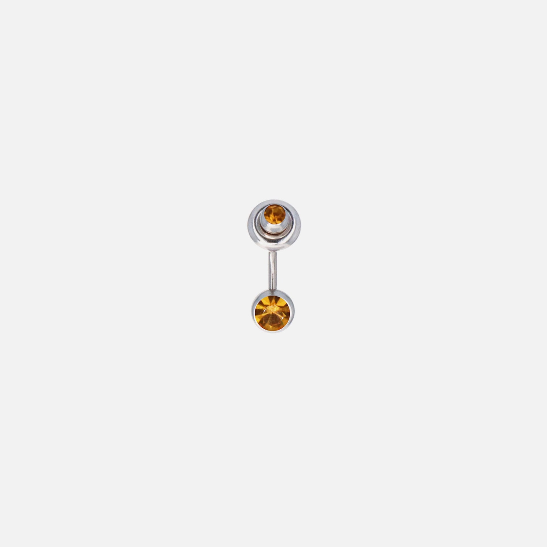 Justine Clenquet Mindy Amber Earring - Palladium