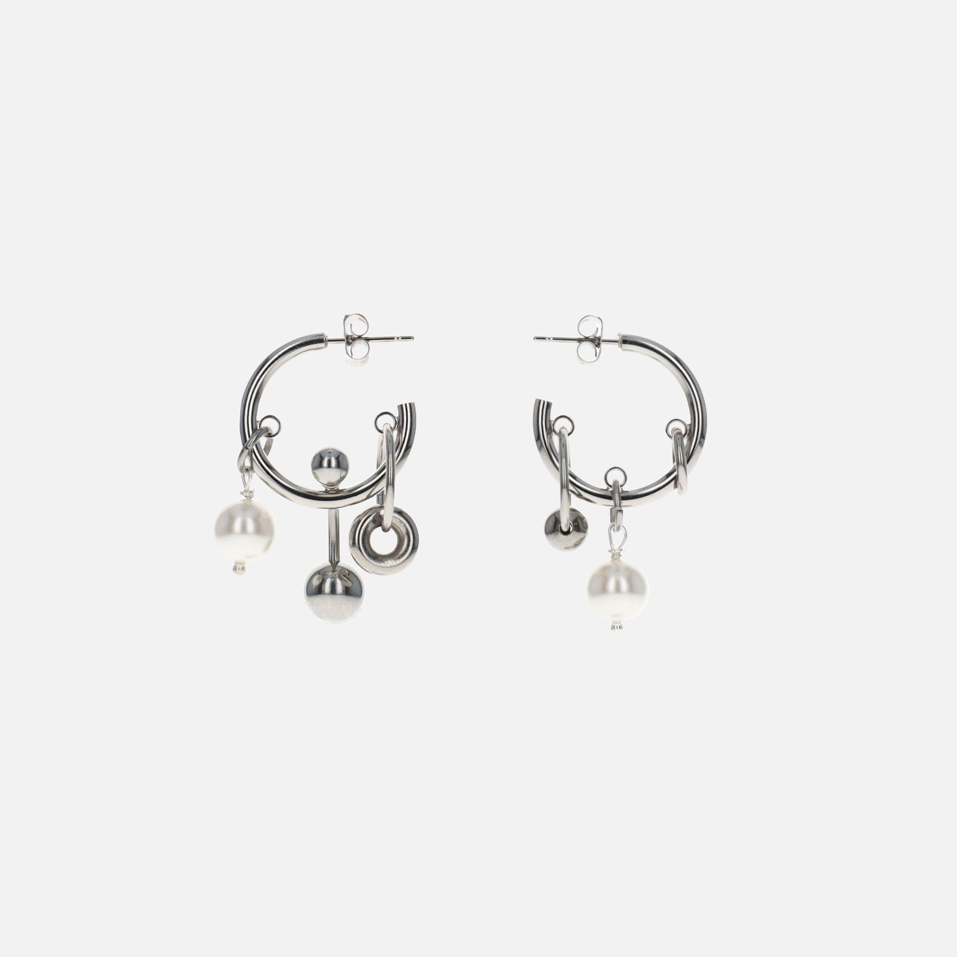 Justine Clenquet Robyn Earrings - Palladium