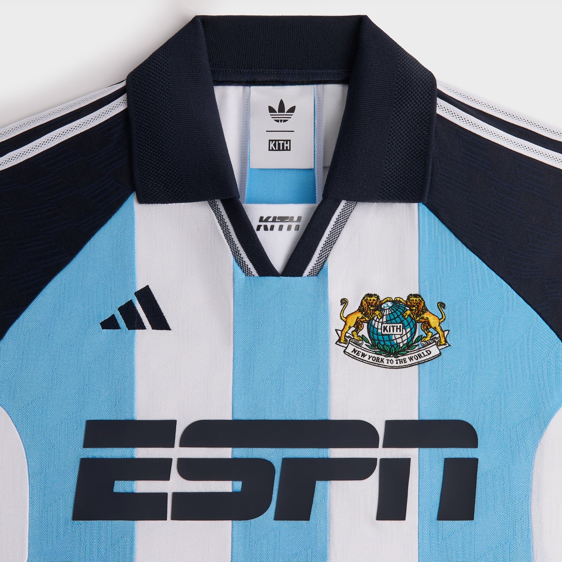 Kith for adidas Football ESPN Jersey in White / Blue