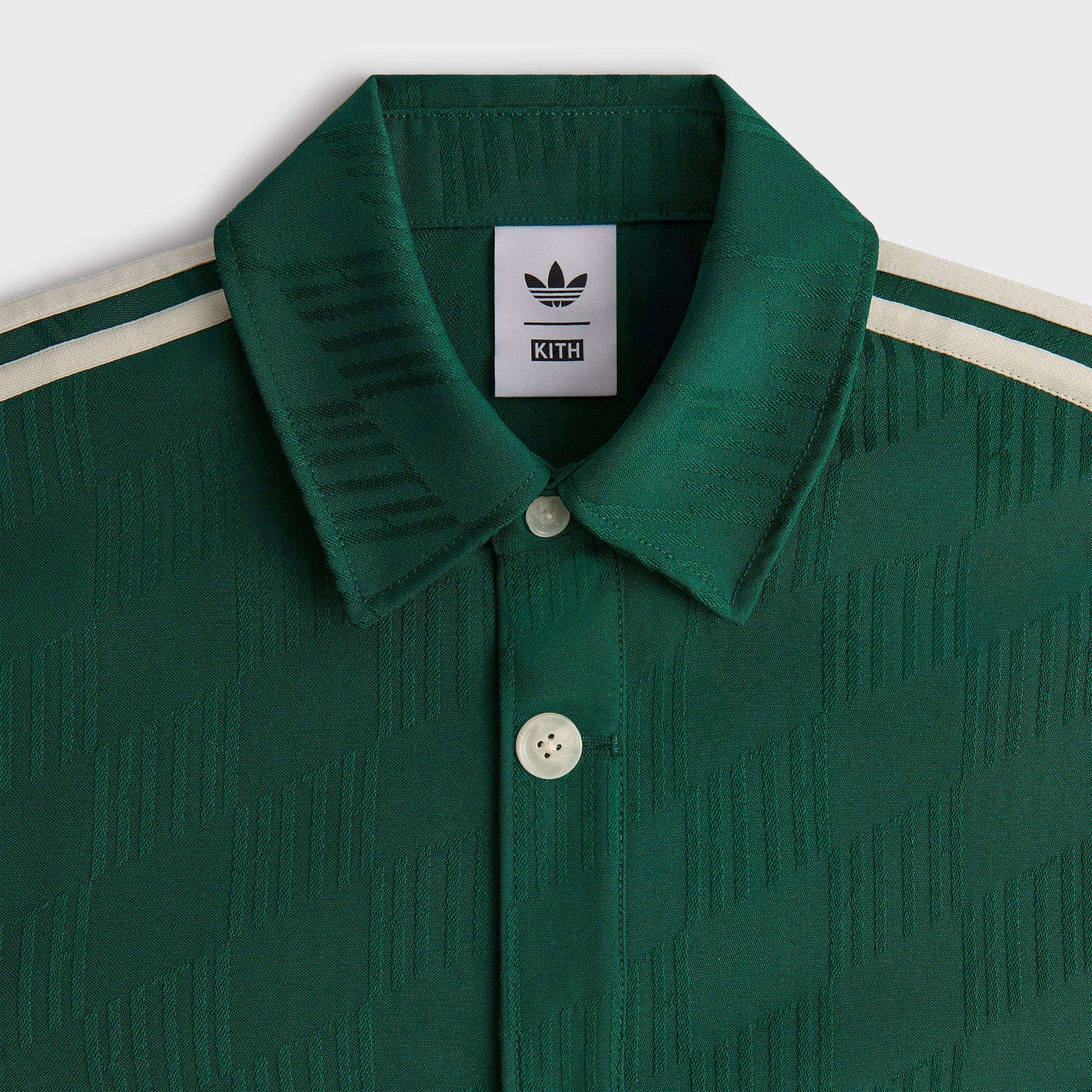 Kith for adidas Football Jacquard Overshirt in Green