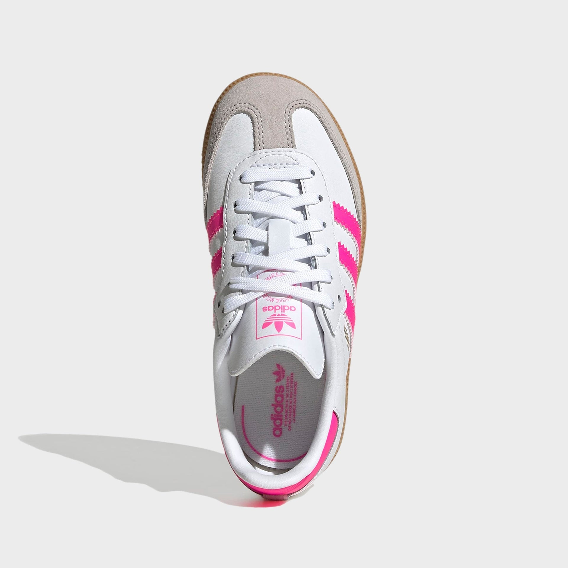 adidas Kids Samba  OG - White / Lucid Pink / Gum 3