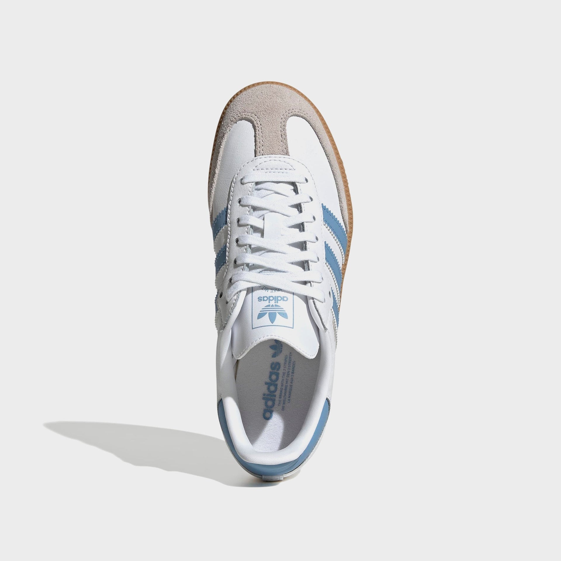 adidas GS Samba OG - White / Ash Blue / Gum 3