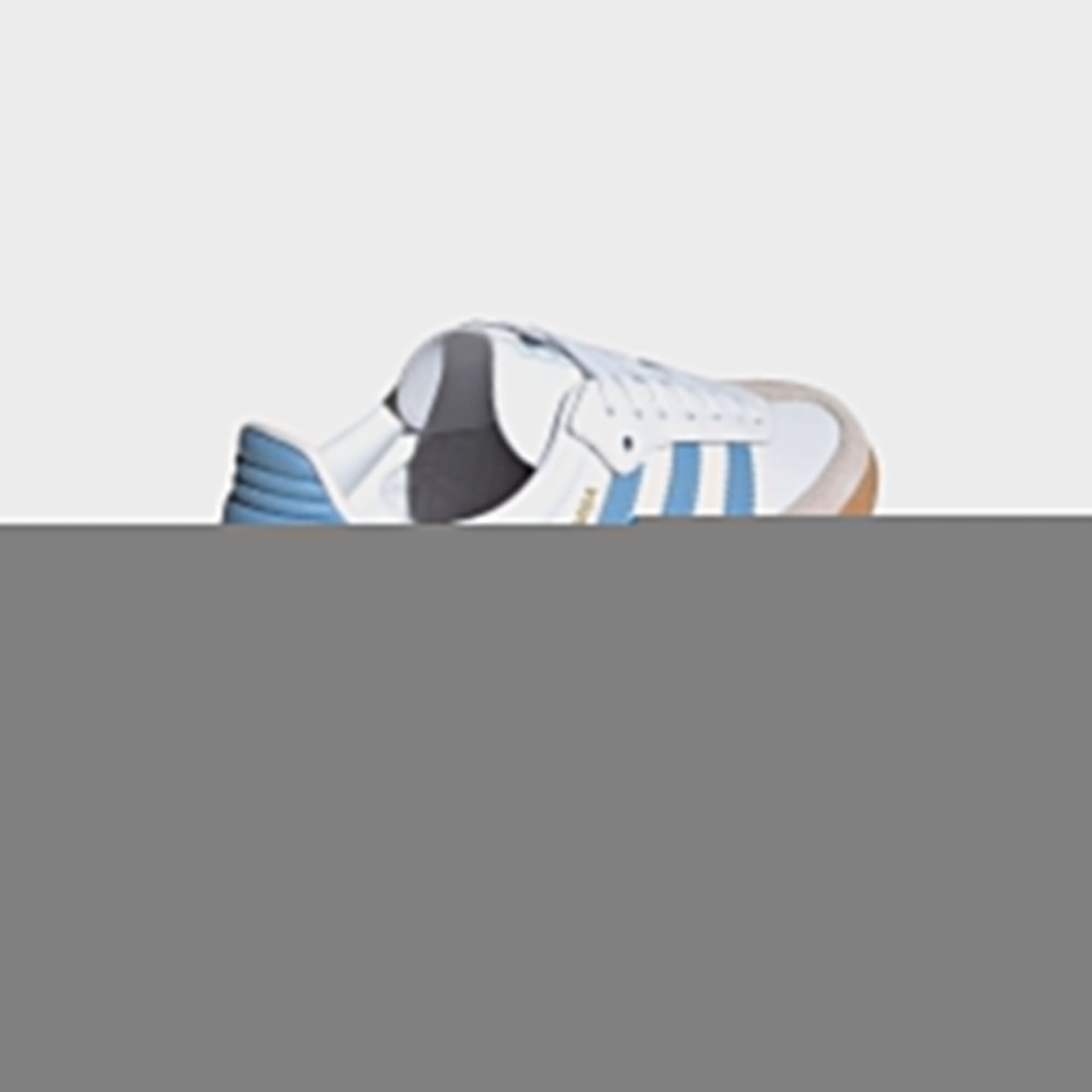 adidas GS Samba OG - White / Ash Blue / Gum 3