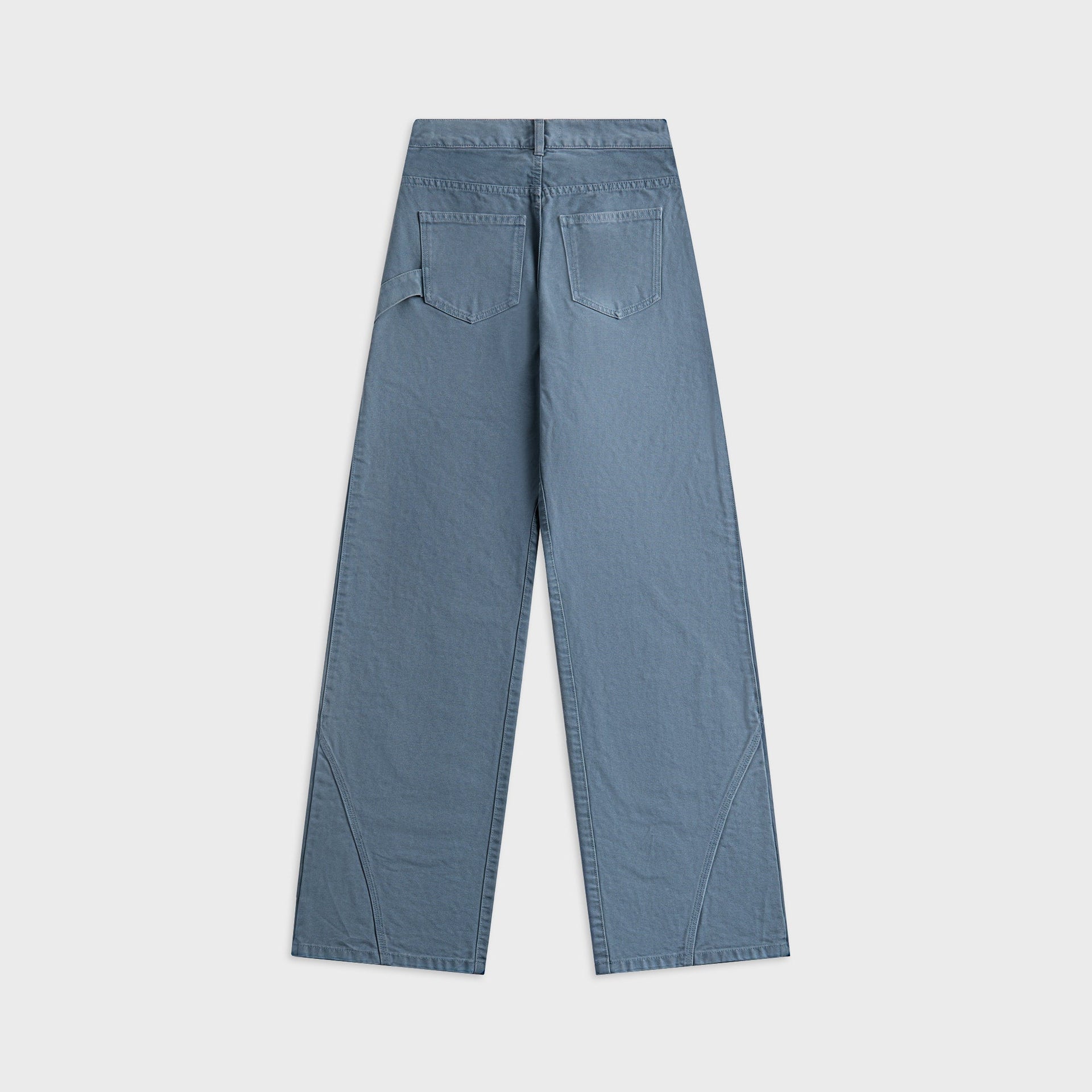 JW Anderson Twisted Workwear Trousers in Steel Blue
