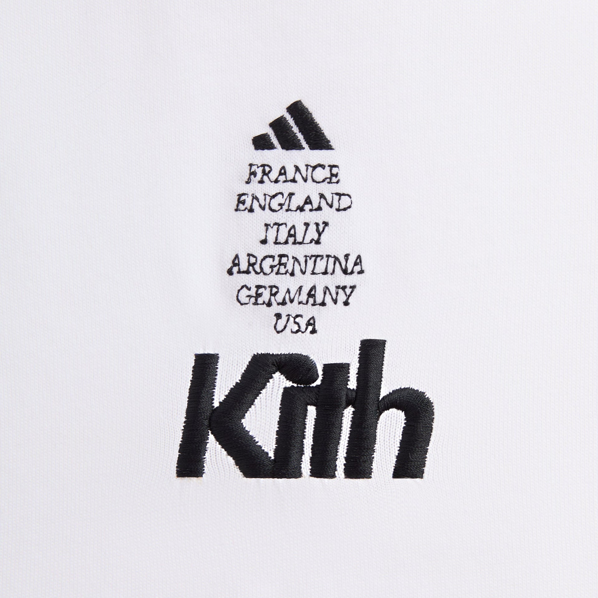 Kith for adidas Football Short Sleeve Tee in White