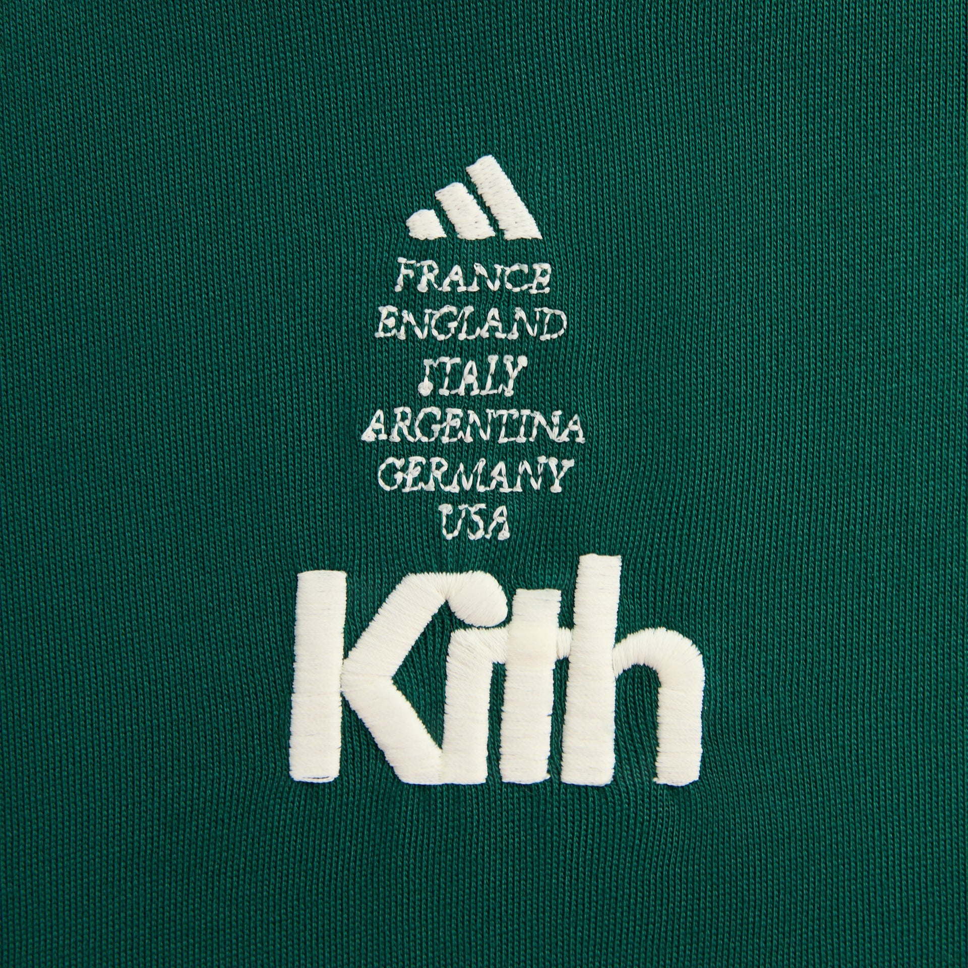 Kith for adidas Football Short Sleeve Tee in Green