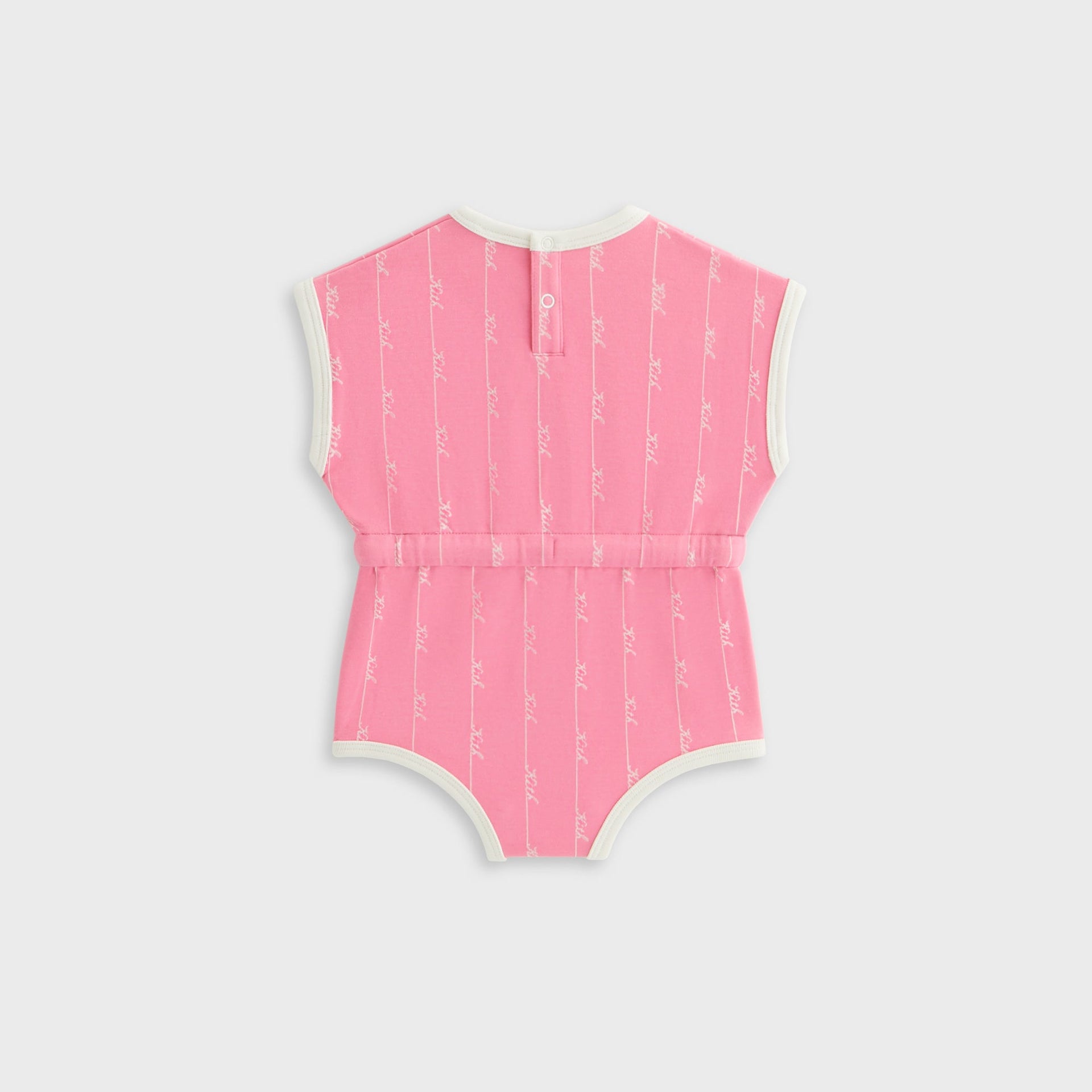 Kith Baby Script Knit Romper - Peony