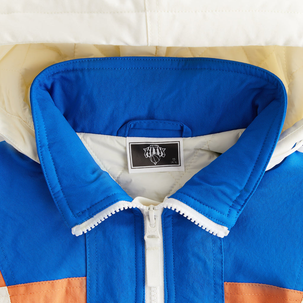 Kith Kids for the New York Knicks Hooded Quarter Zip Anorak - Silk 