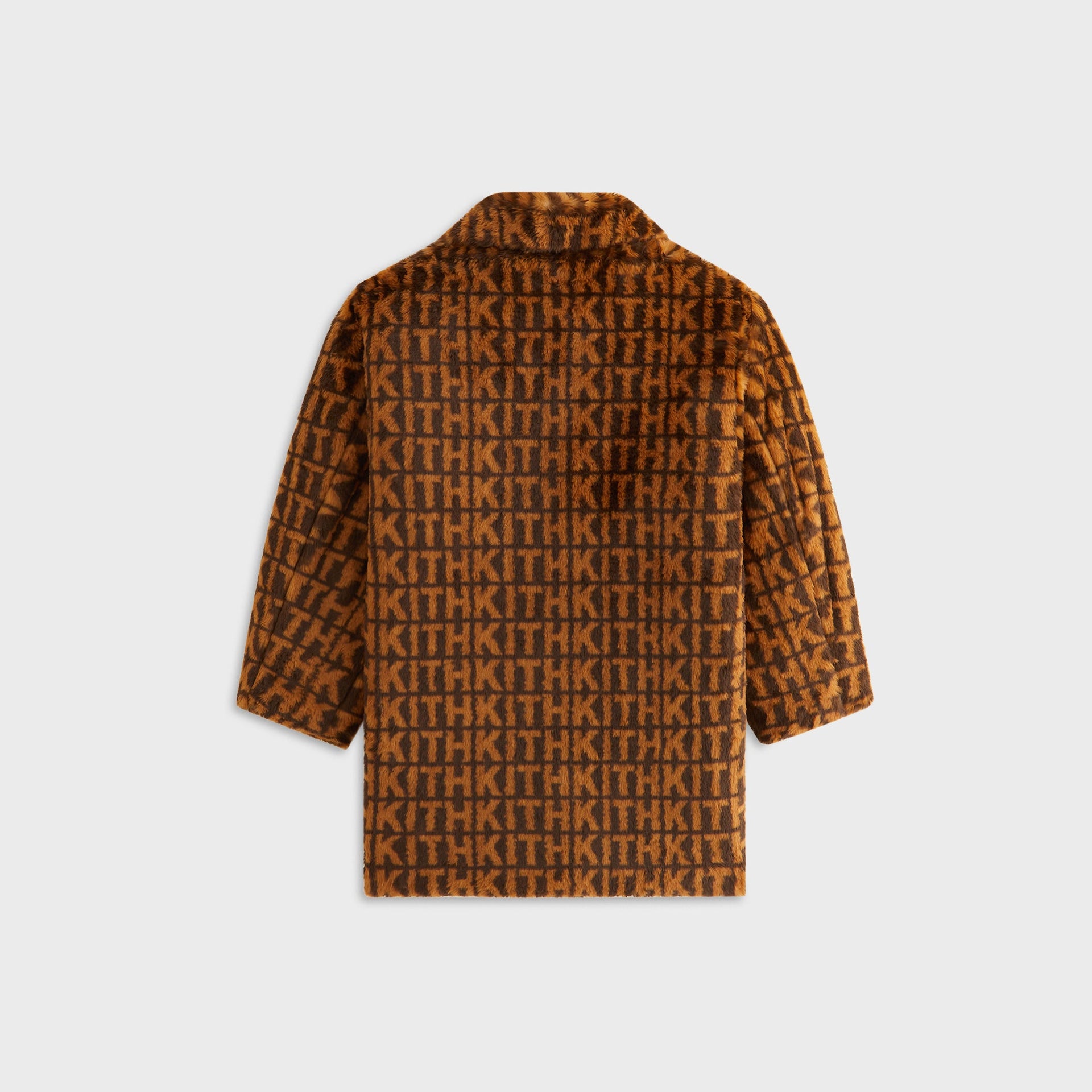 Kith Kids Faux Fur Monogram Royce Coat - Legacy