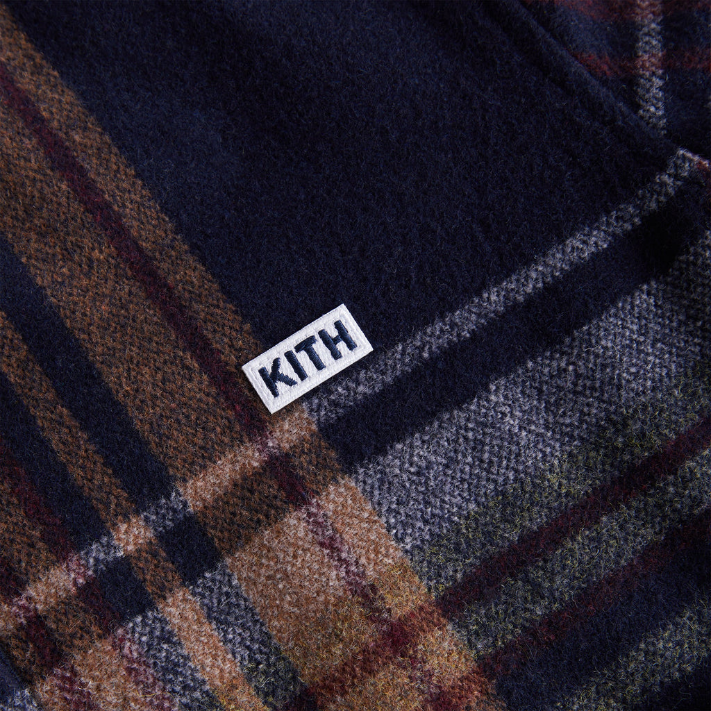 Kith Kids Plaid Overshirt Hoodie Ink Kith Europe