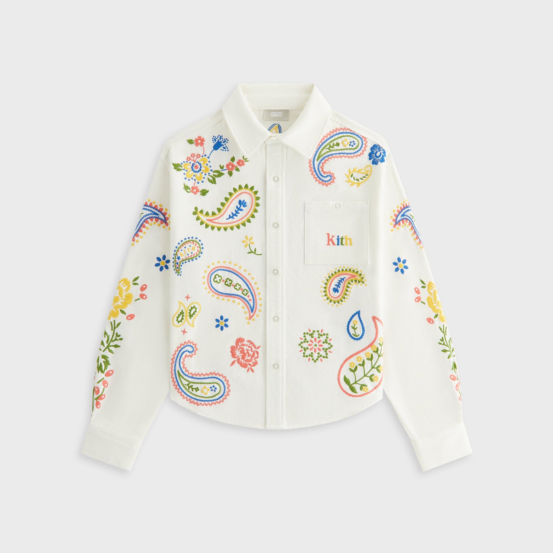 Kith Kids Floral Paisley Apollo Shirt - Silk