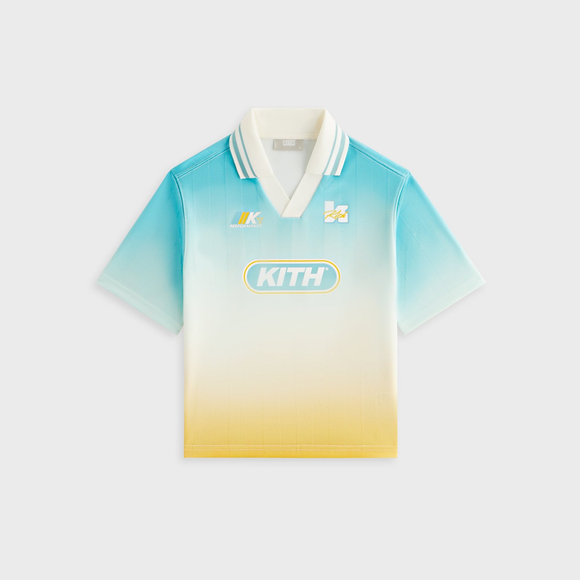 Kith Kids Gradient Soccer Polo - Dusty Aqua