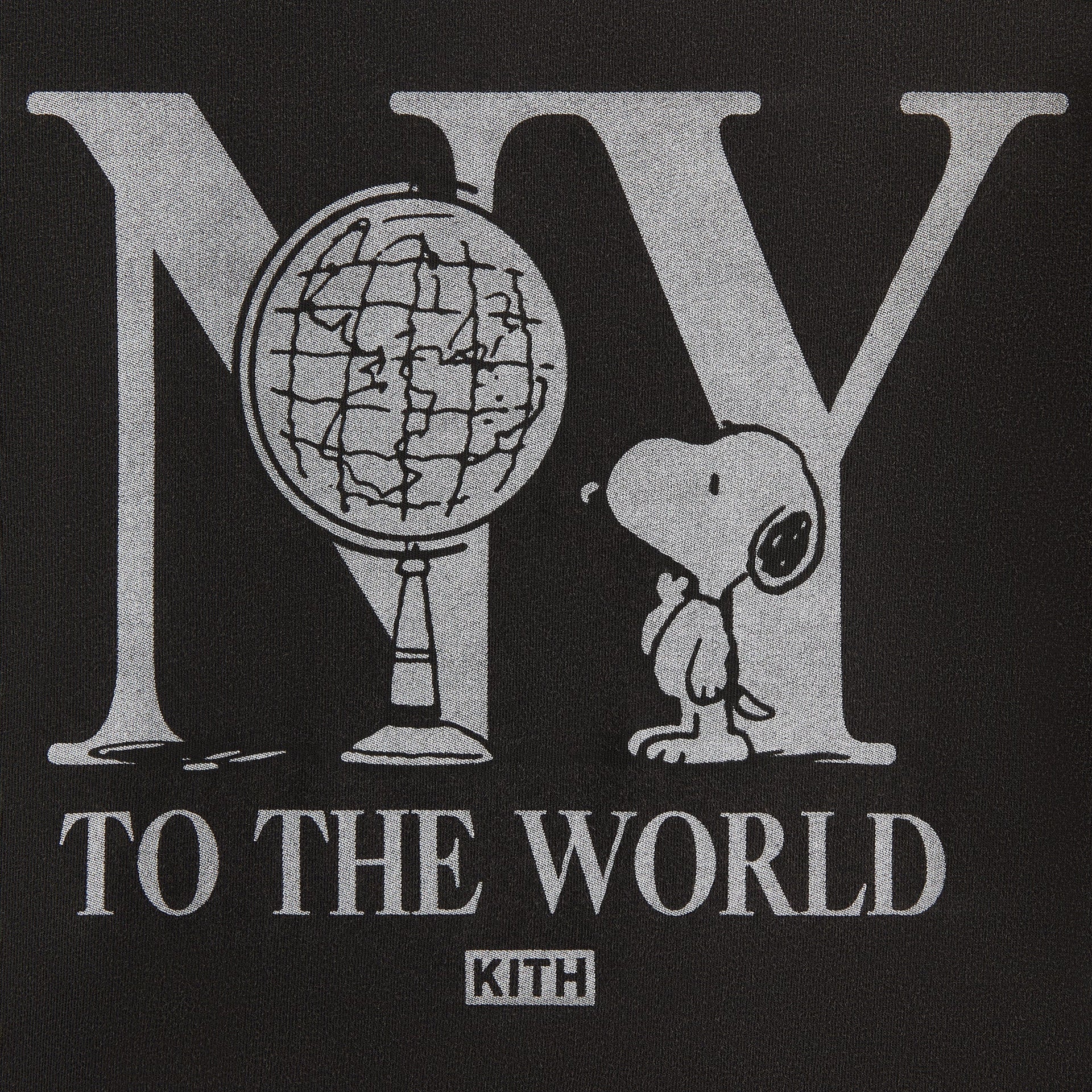 Kith Kids for Peanuts New York To The World Vintage Tee - Black