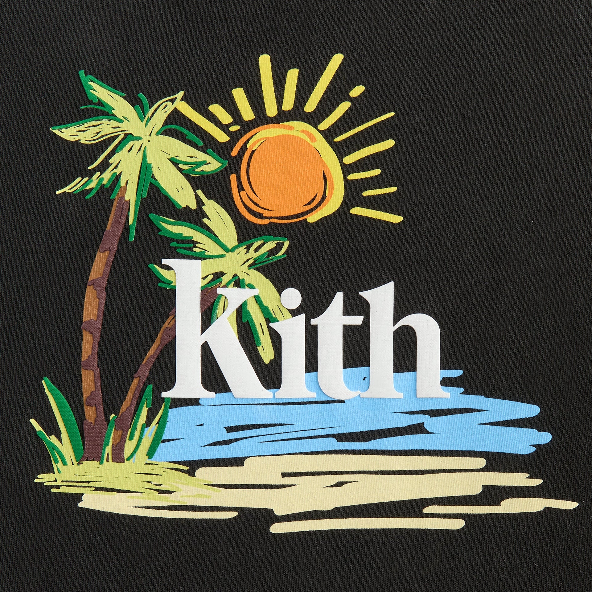 Kith Kids Summer Serif Vintage Tee - Black