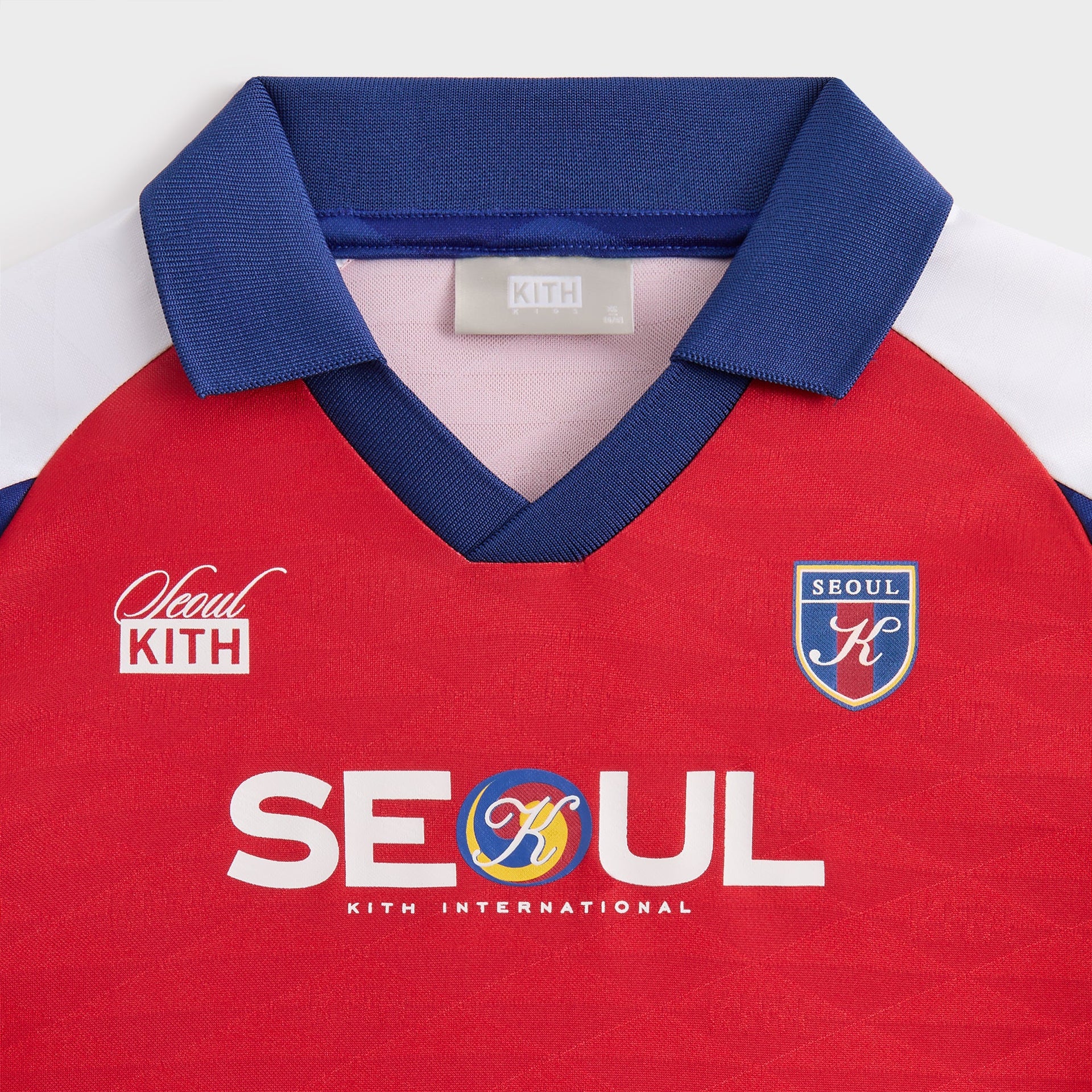 Kith Kids Seoul Soccer Top - Cherry Bomb