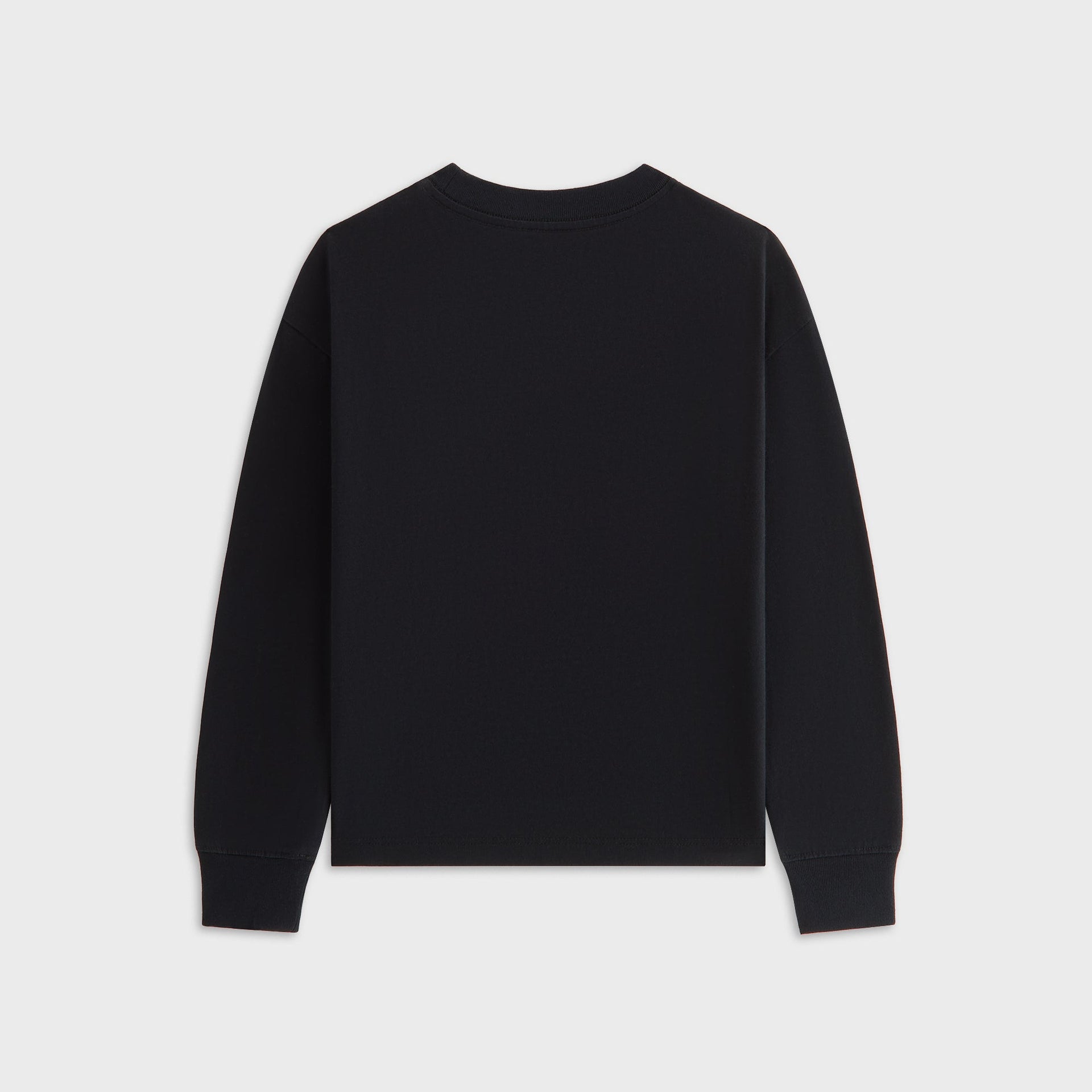 Kith Kids Apple Logo Graphic Long Sleeve Tee - Black