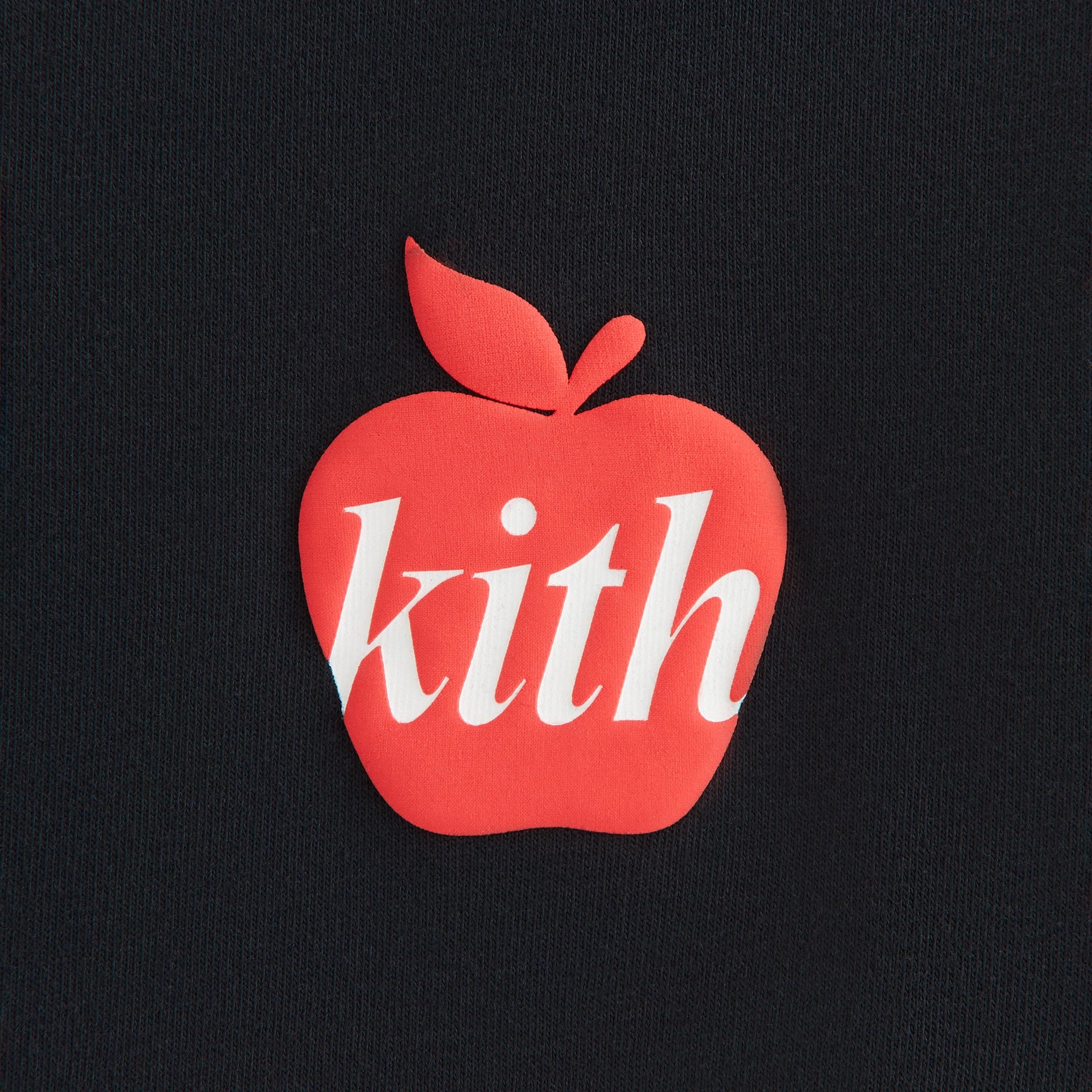 Kith Kids Apple Logo Graphic Long Sleeve Tee - Black