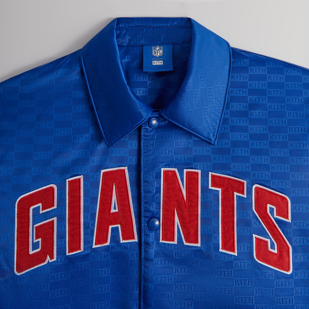 Kith for the NFL: Giants Leather Jacket - Current – Kith Europe