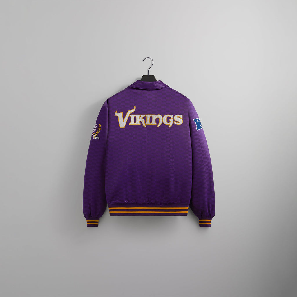 Kith for the NFL: Vikings Satin Bomber Jacket - Cover – Kith Europe