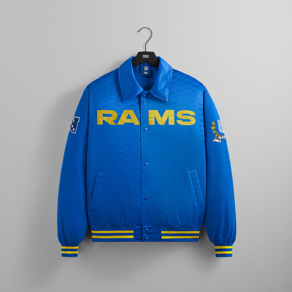 LA Rams Satin Button-Up Jacket