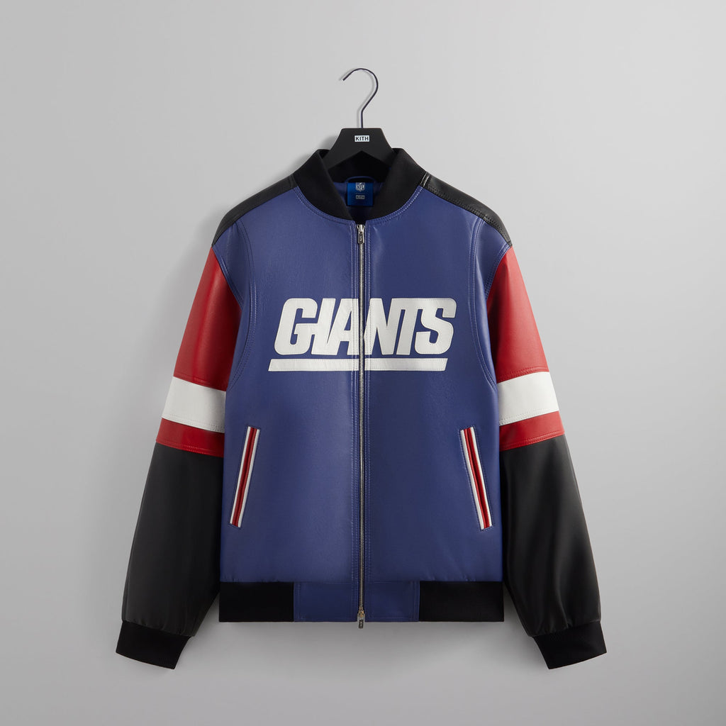 Kith for the NFL: Giants Quarter Zip Anorak With Hood - Nocturnal