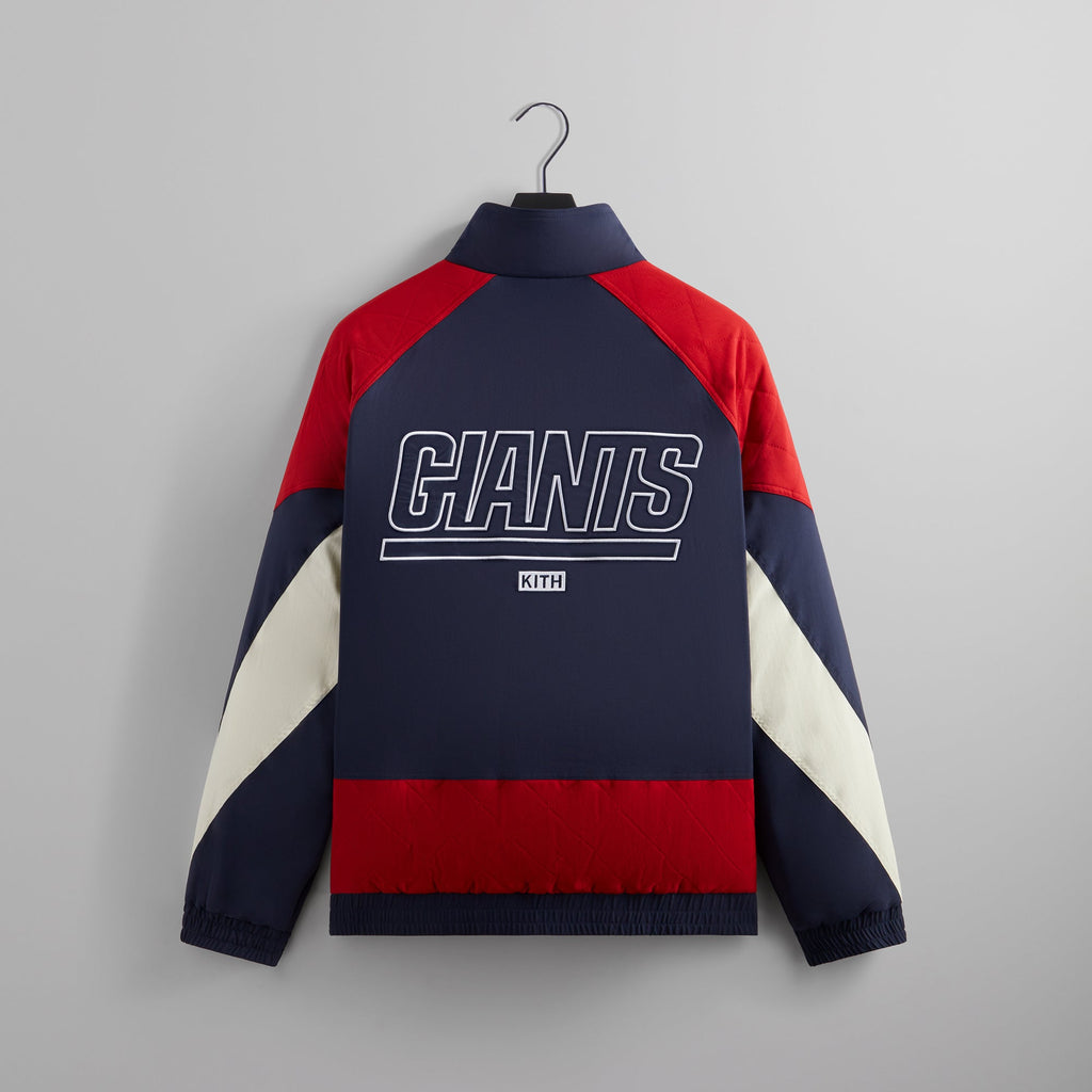 Kith for the NFL: Giants Quarter Zip Anorak With Hood - Nocturnal – Kith  Europe