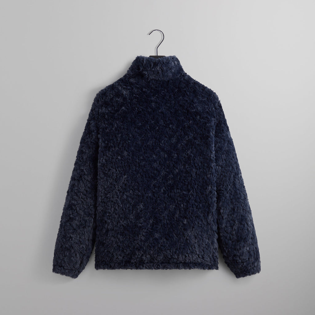 Kith Claremont Shaggy Sherpa Quarter Zip - Nocturnal – Kith Europe