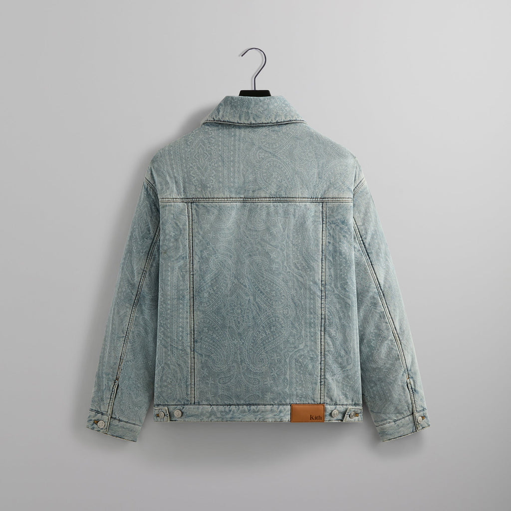 Kith Puffed Jase Paisley Denim Jacket - Light Indigo PH – Kith Europe