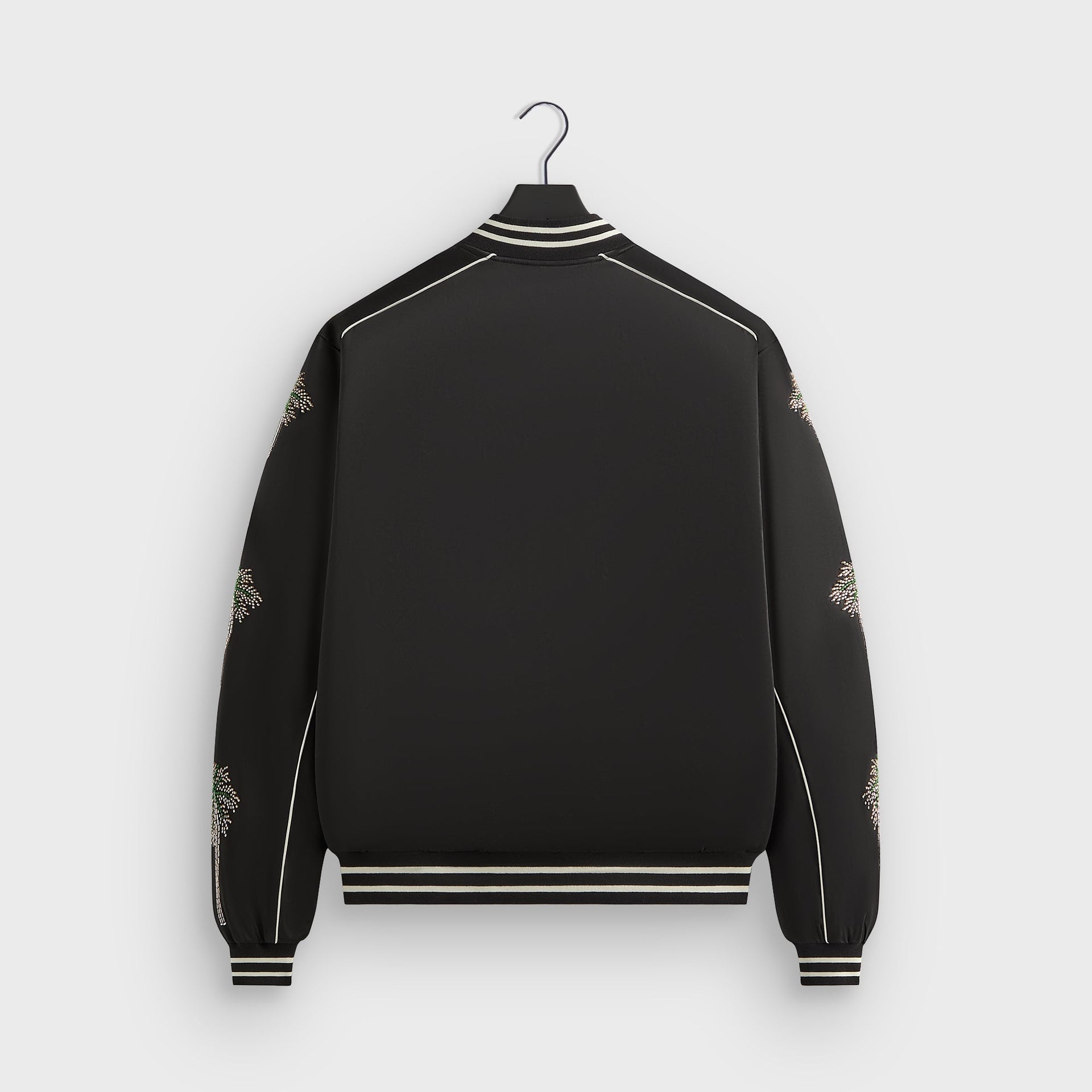 &Kin Vance Satin Bomber Jacket - Black