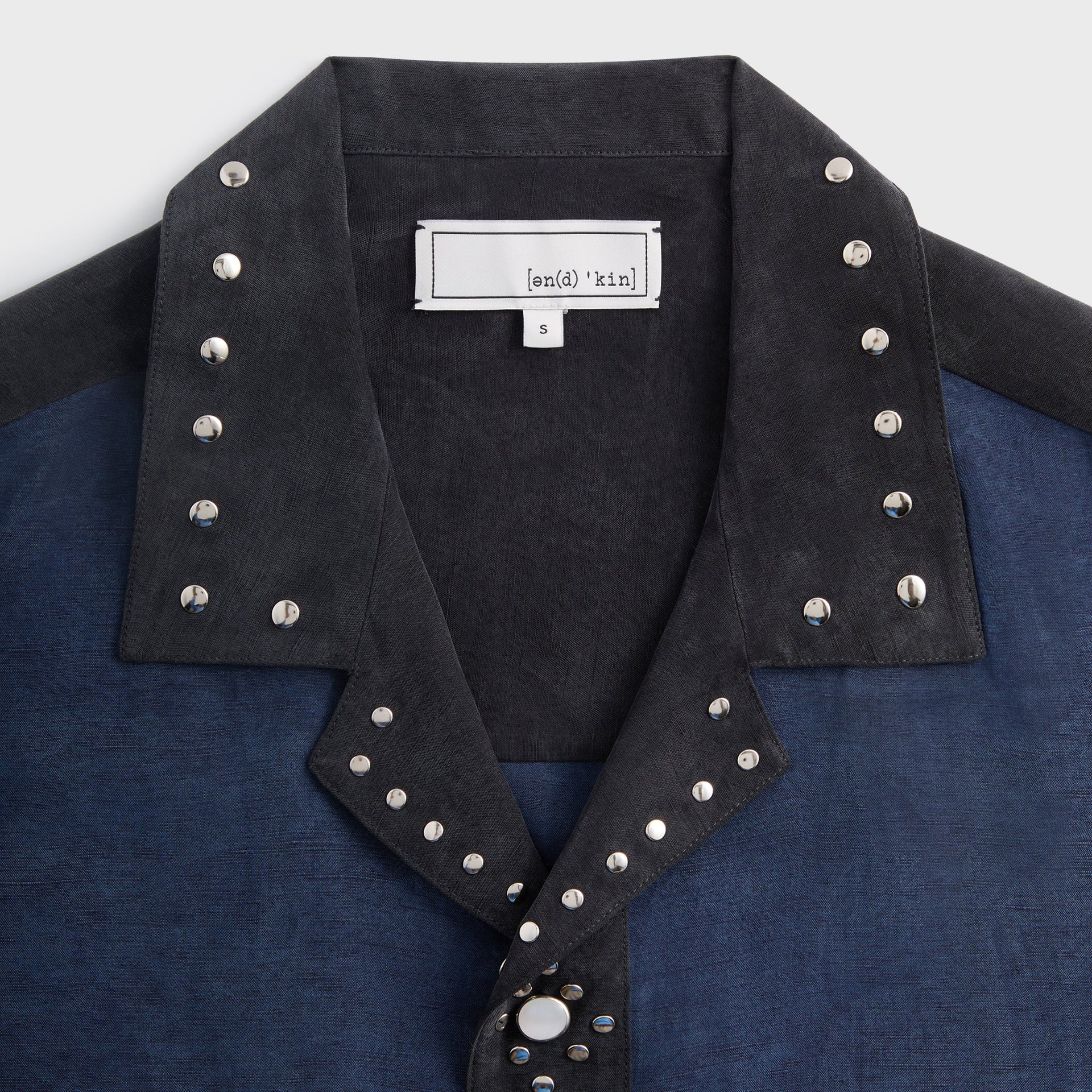 &Kin Sawyer Short Sleeve Camp Collar Shirt - Nocturnal