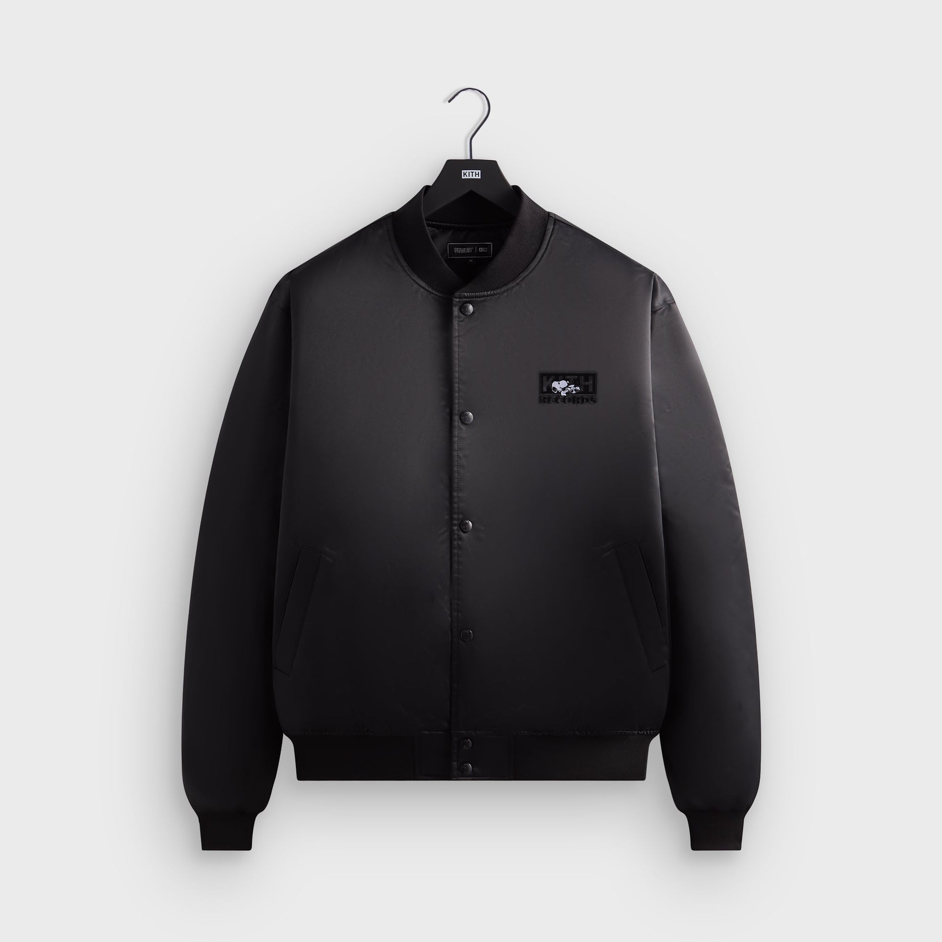 Kith for Peanuts Satin Bomber Jacket - Black