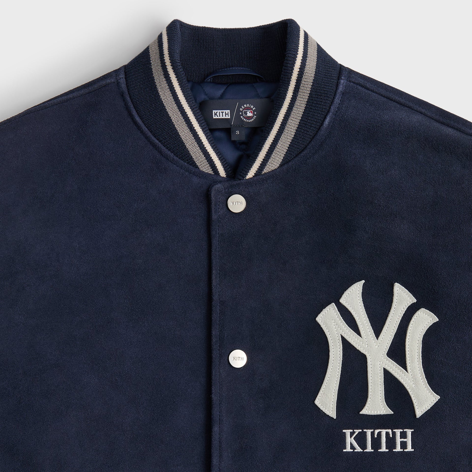 Kith for the New York Yankees Suede Porter Bomber Jacket - Nocturnal