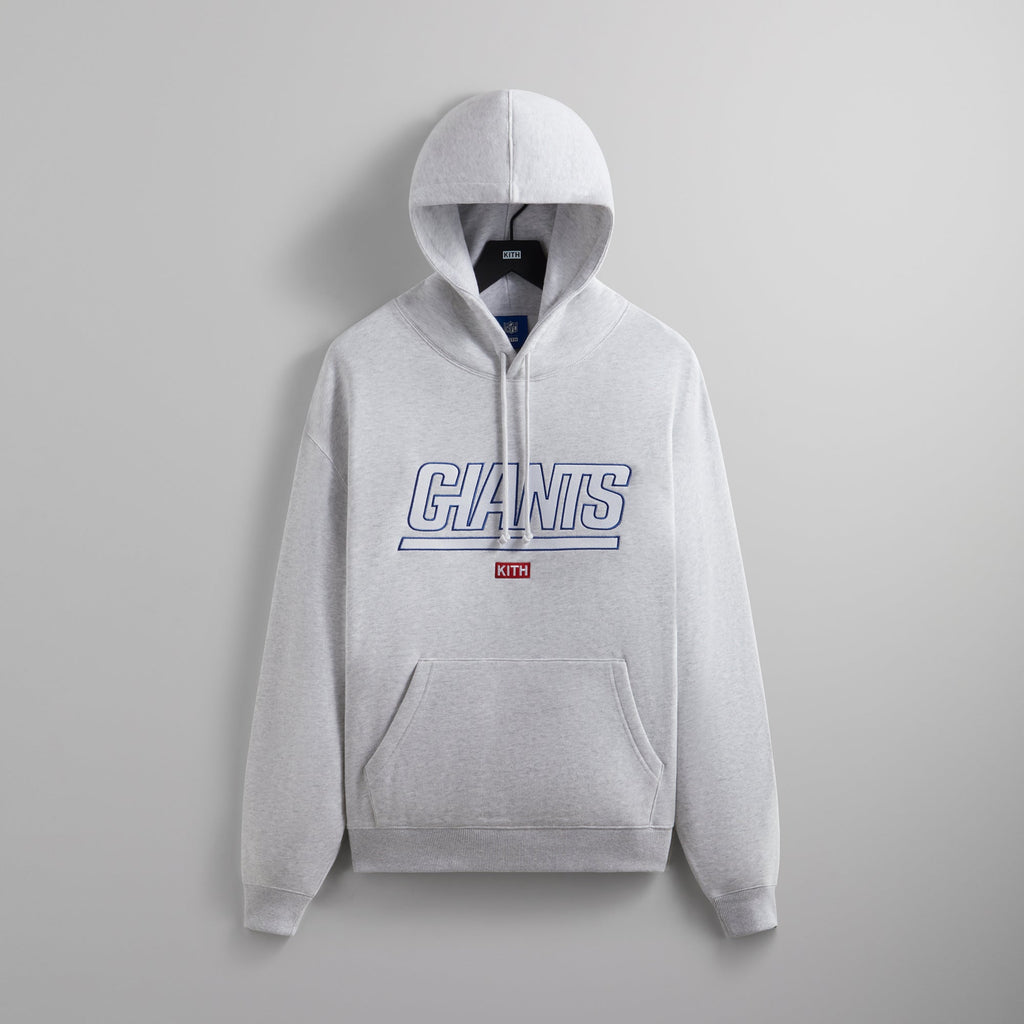 Kith x NFL Giants Chunky Cotton Sweater Light Heather Grey