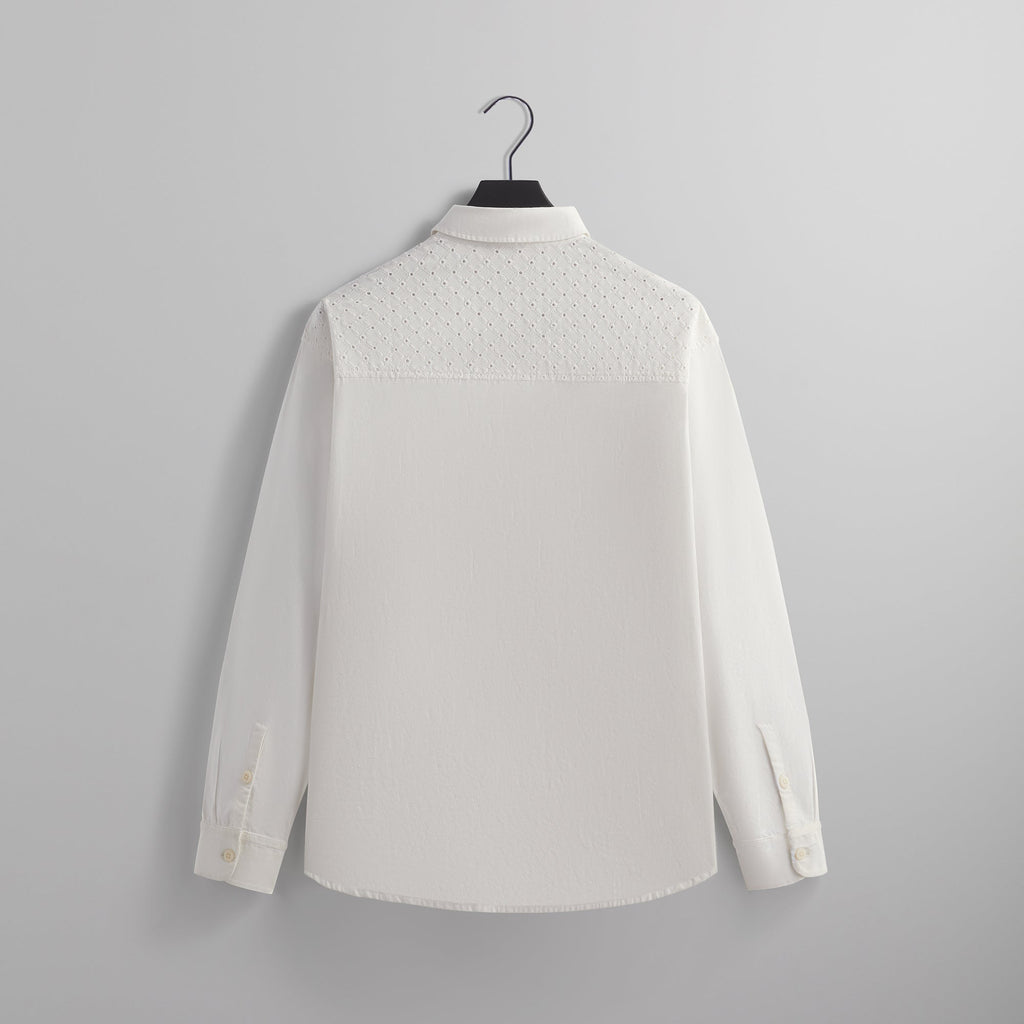 Kith Lattice Floral Long Sleeve Apollo Shirt - Silk – Kith Europe