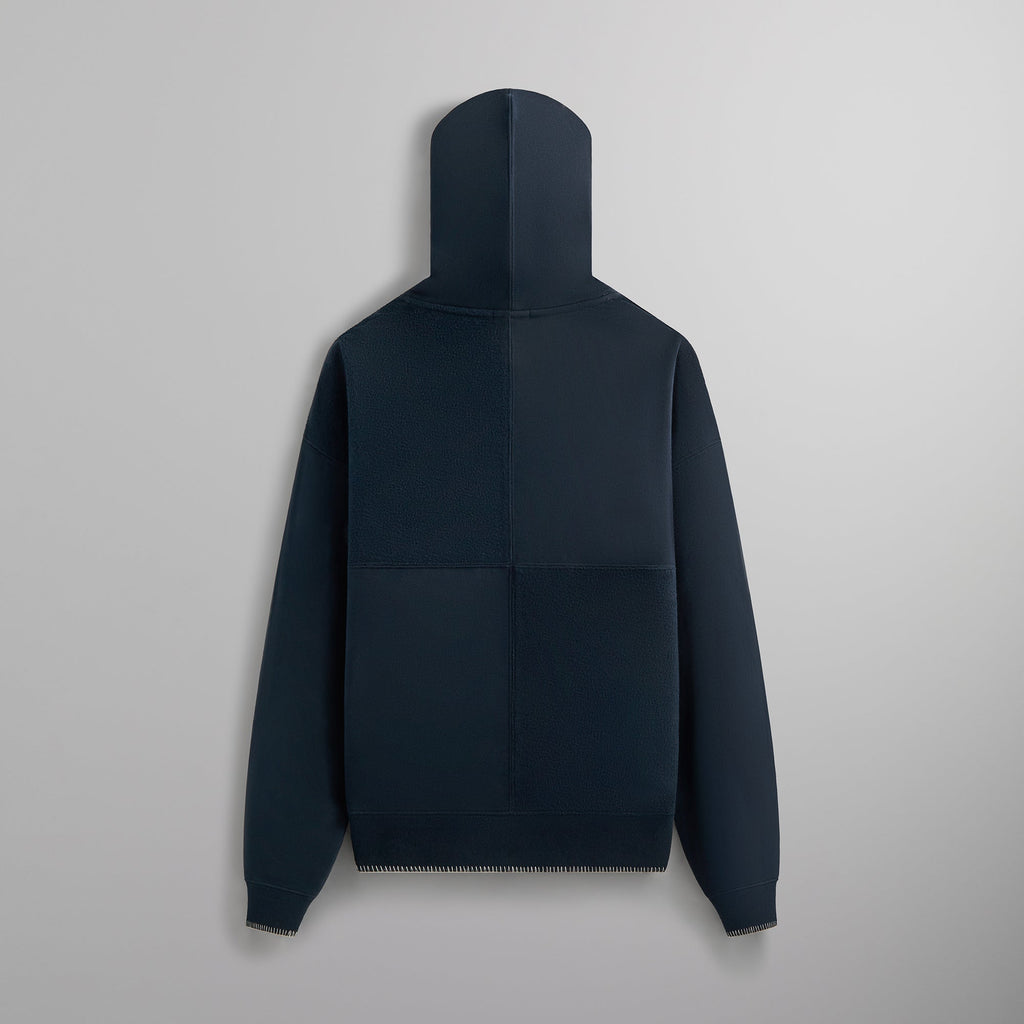 Kith Panelled Nelson Hoodie - Abyss – Kith Europe