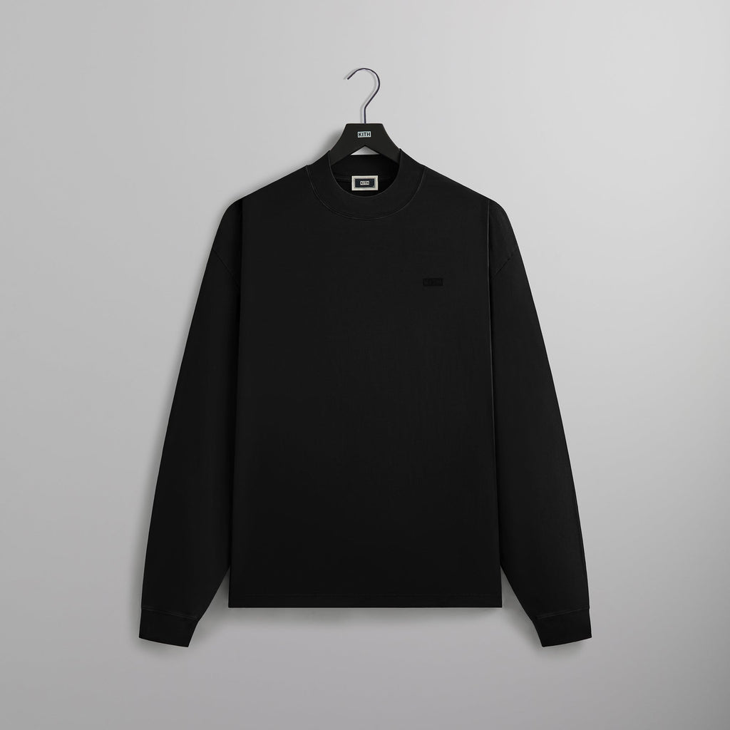 Kith Mock Neck LAX Tee - Black – Kith Europe