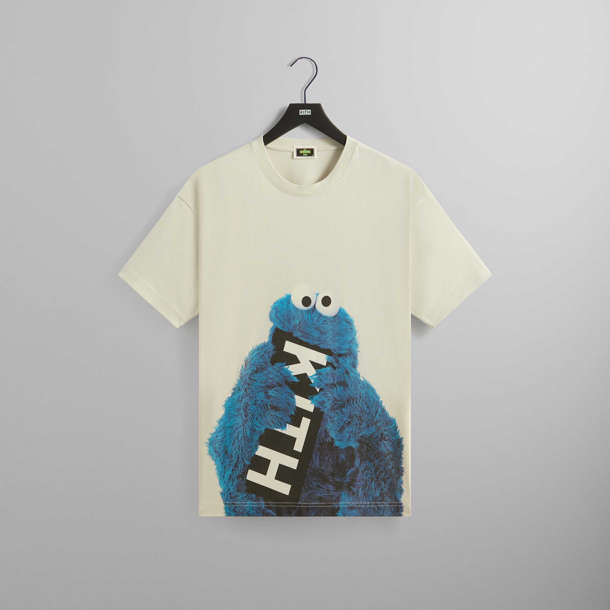 Kith for Sesame Street Cookie Monster Tee - Chalk – Kith Europe