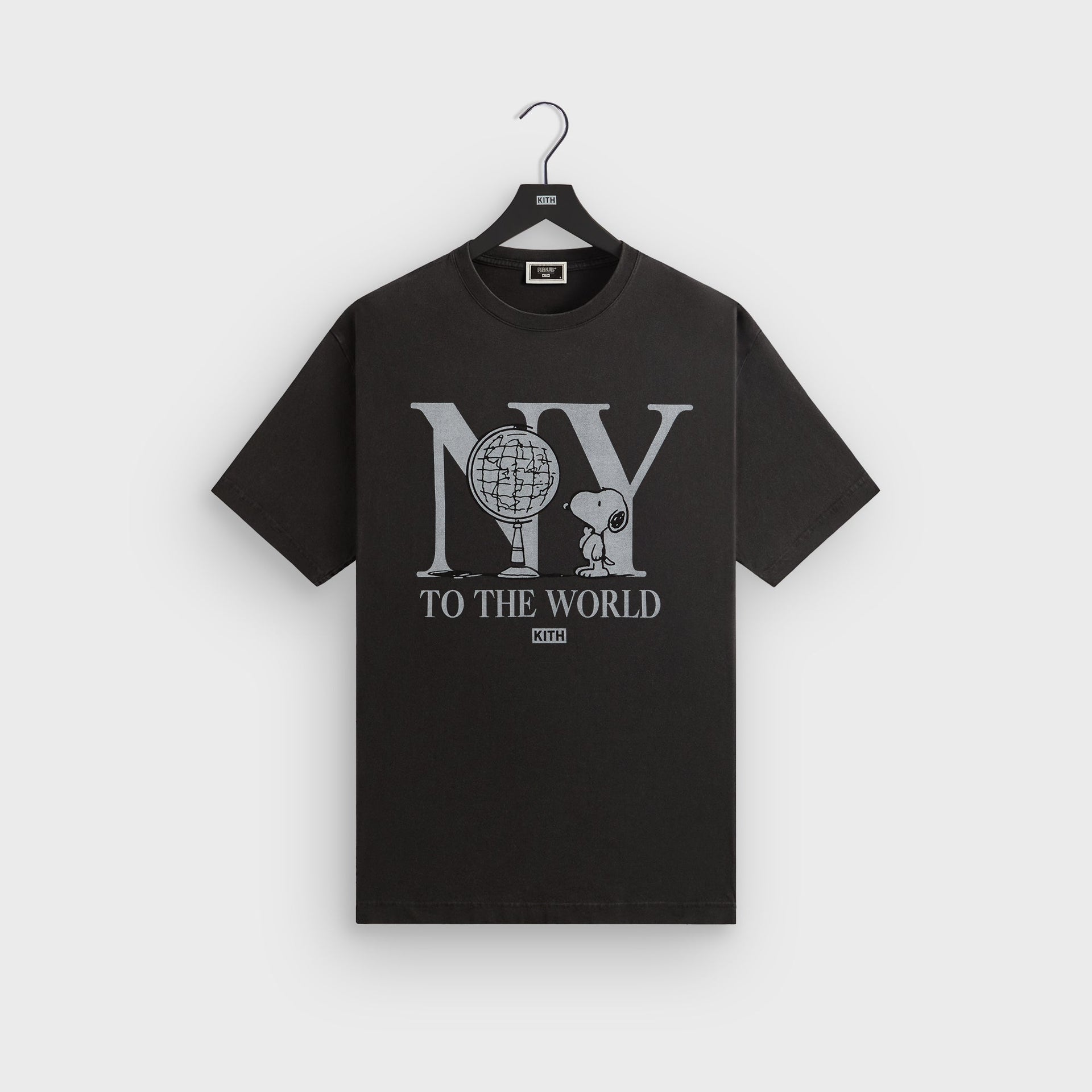 Kith for Peanuts New York To The World Vintage Tee - Black