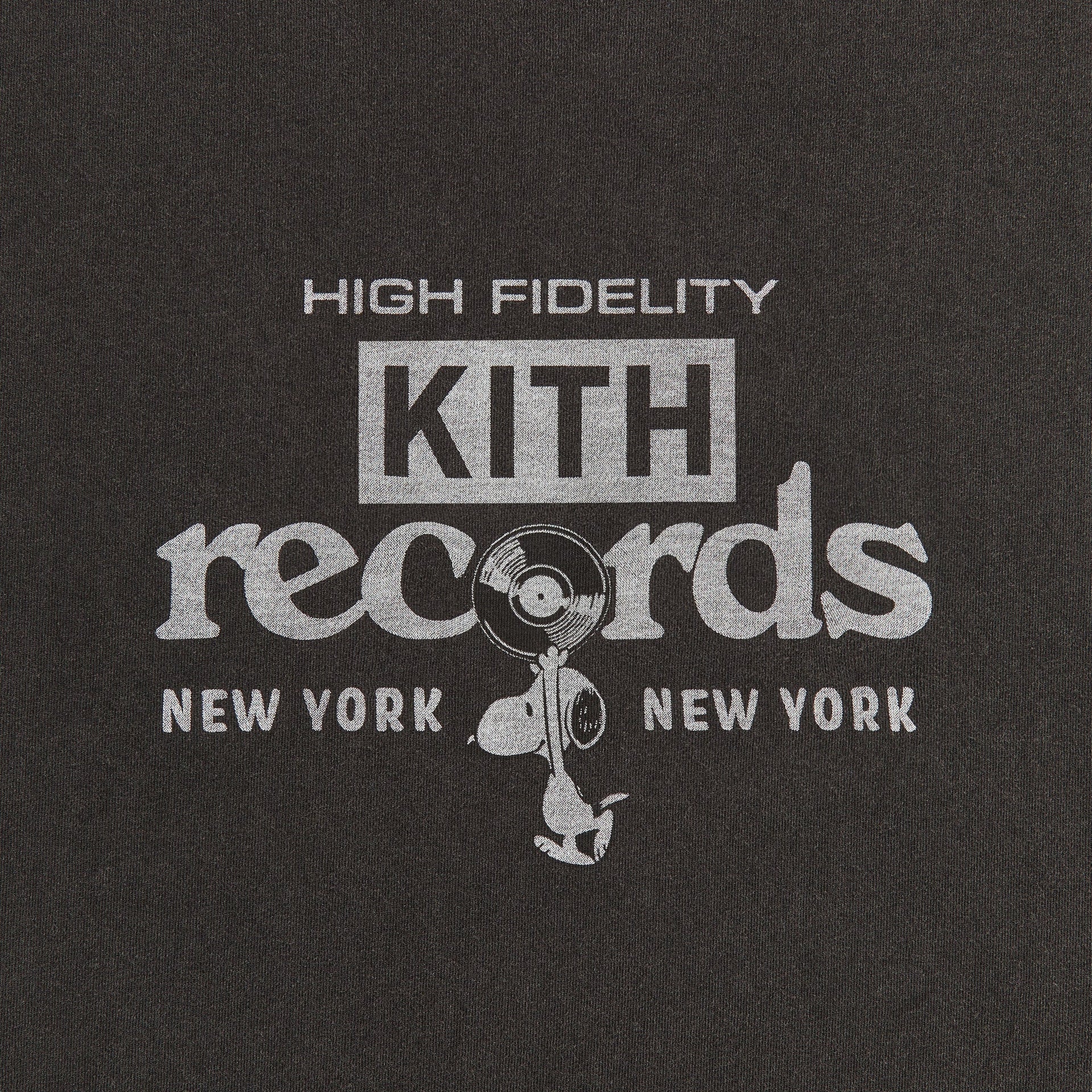 Kith for Peanuts High Fidelity Vintage Tee - Black