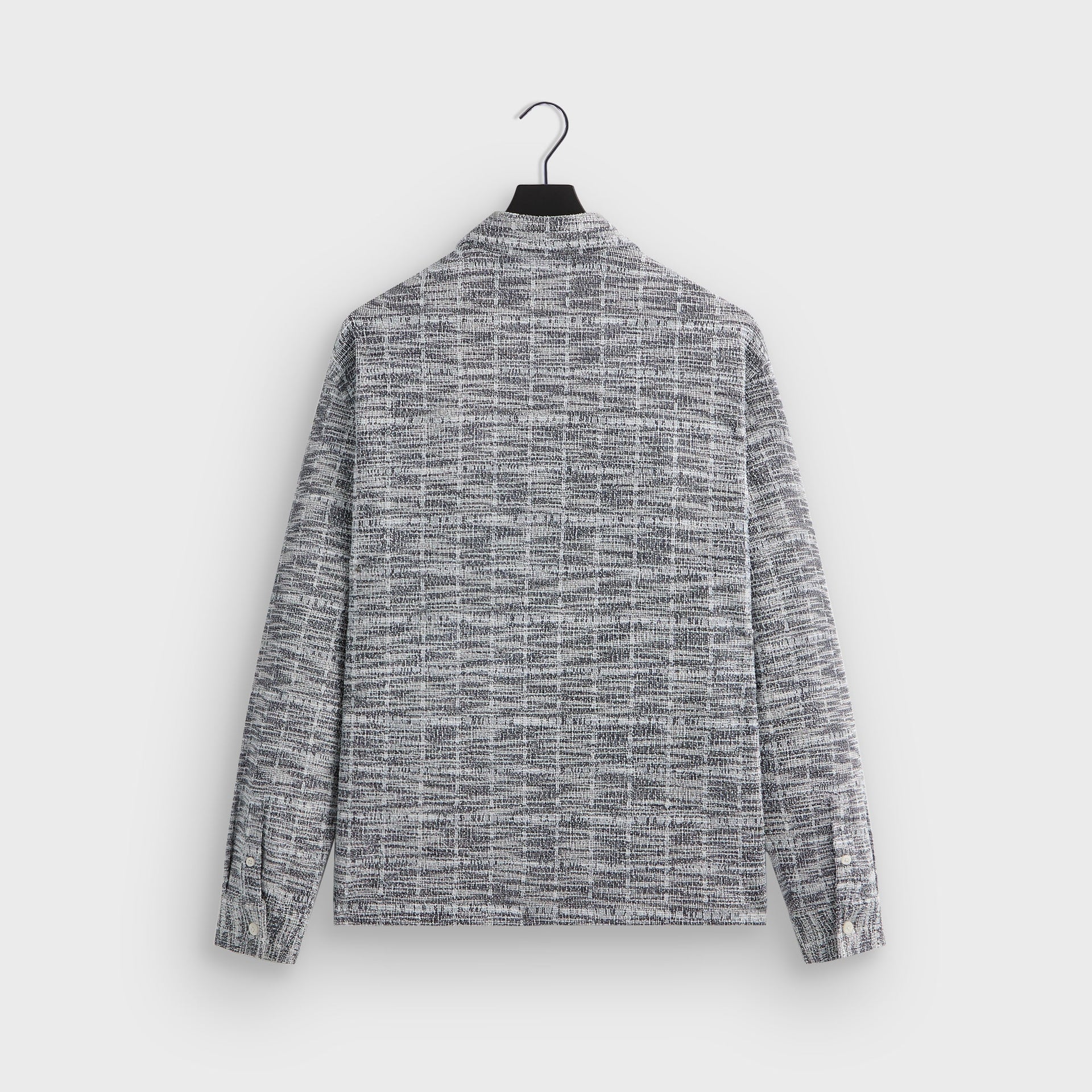 Kith Tweed Long Sleeve Boxy Collared Overshirt - Nocturnal