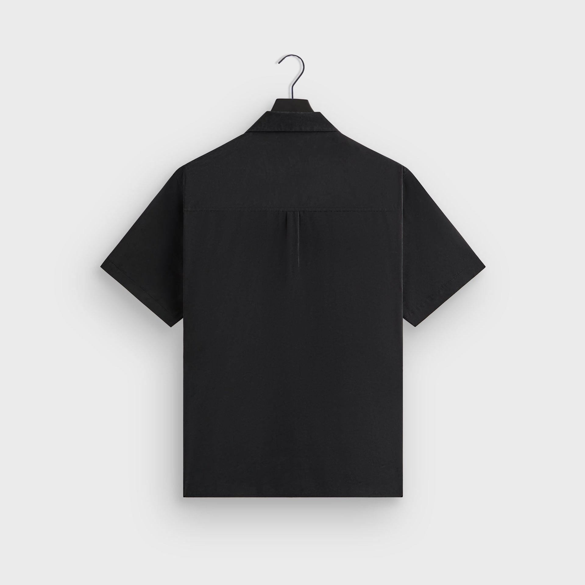 &Kin Silk Habotai Beckham Buttondown - Black