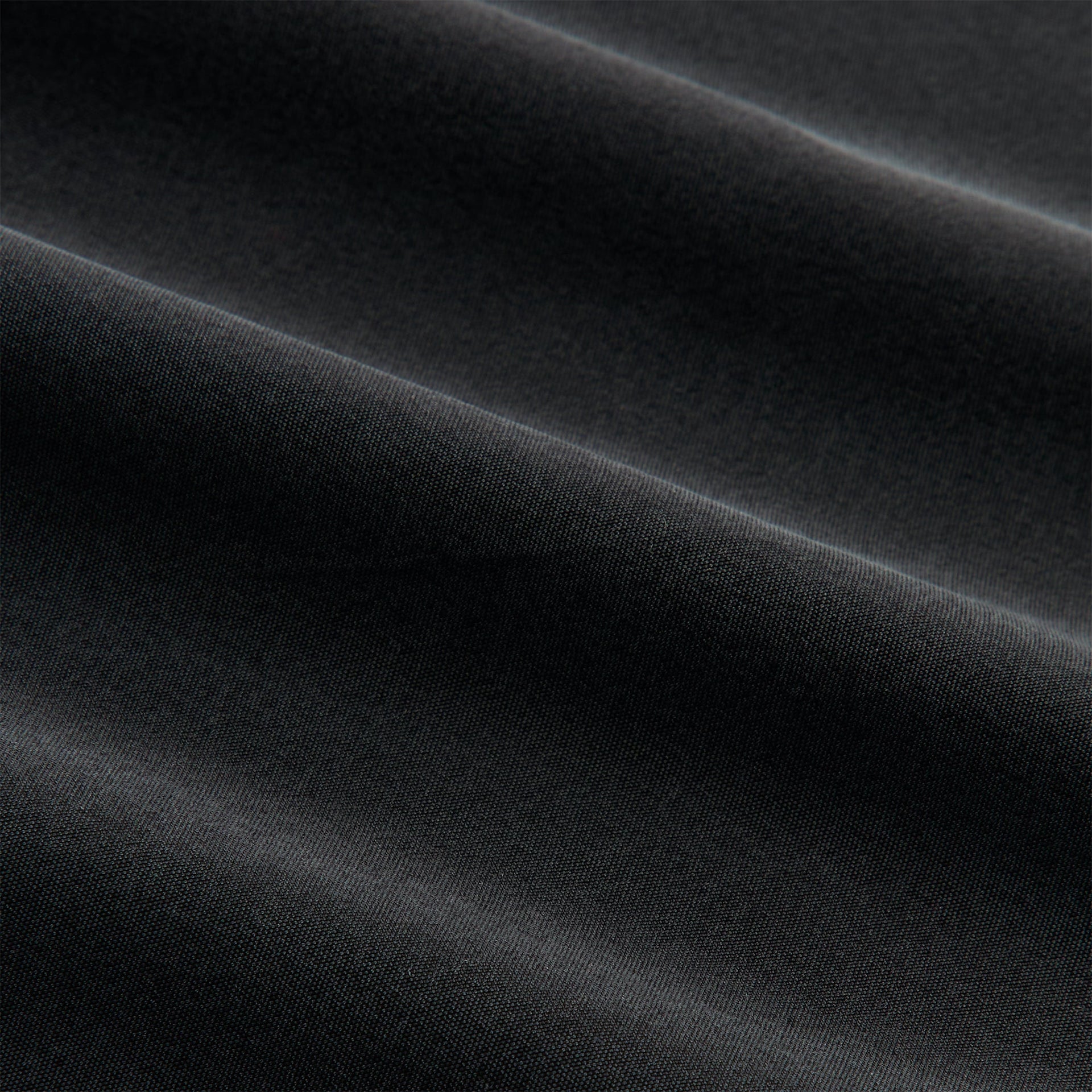 &Kin Silk Habotai Beckham Buttondown - Black